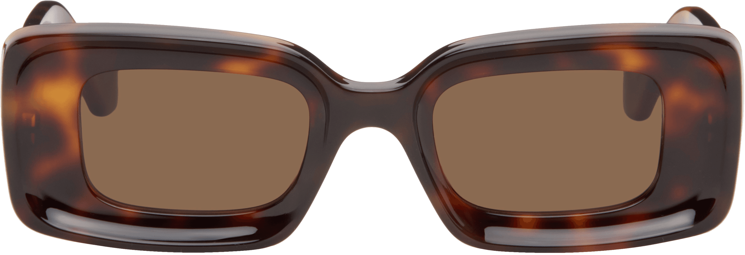 Brown Rectangular Sunglasses - Image 1
