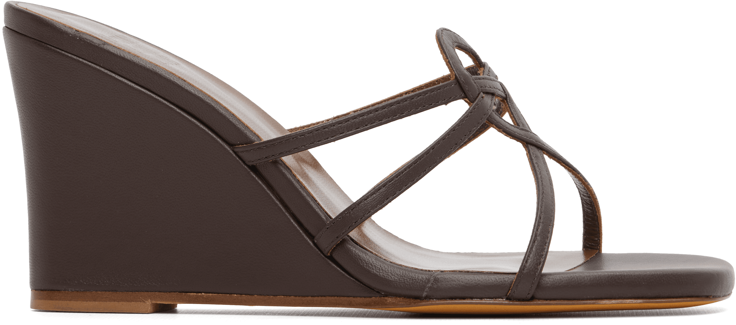 Brown Opera Wedge Heeled Sandals - Image 1