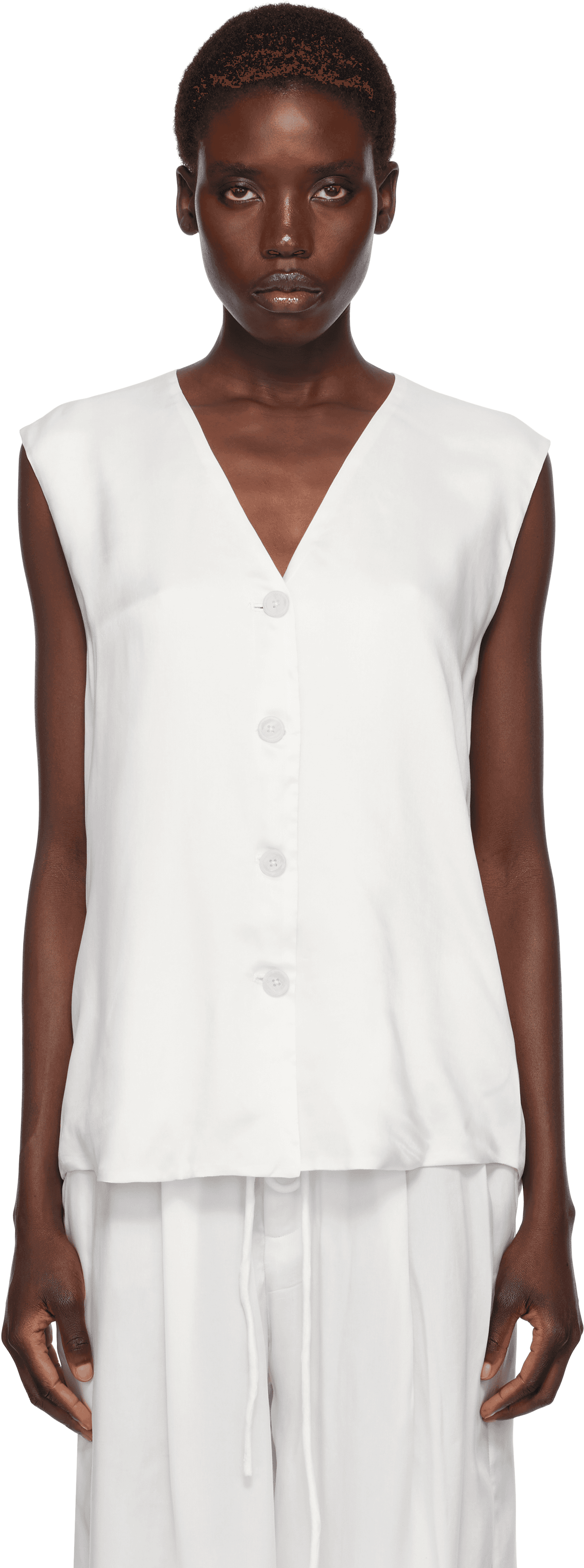 White Sanded Vest - Image 1