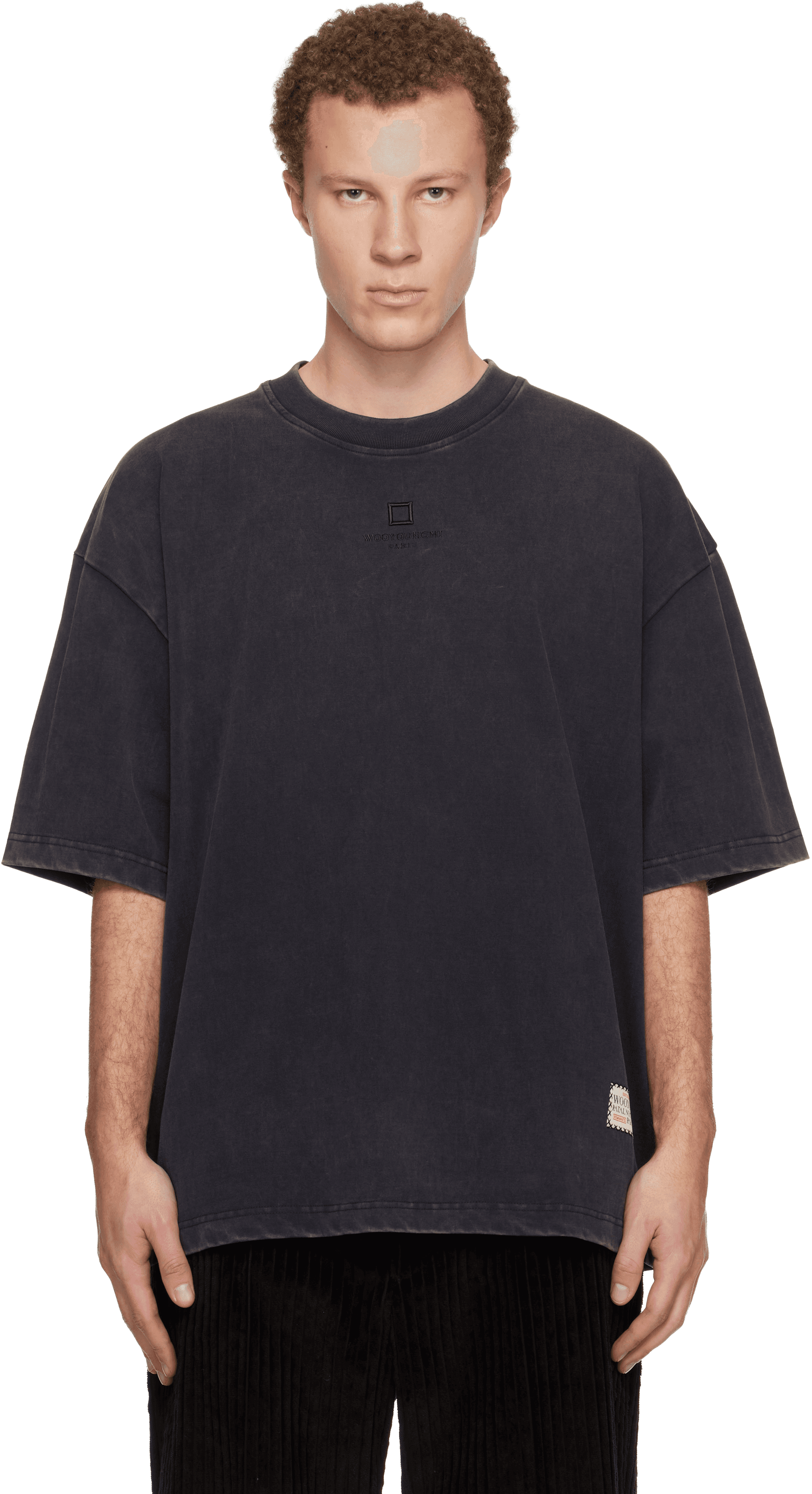 Navy Dyed Overfit T-shirt - Image 1