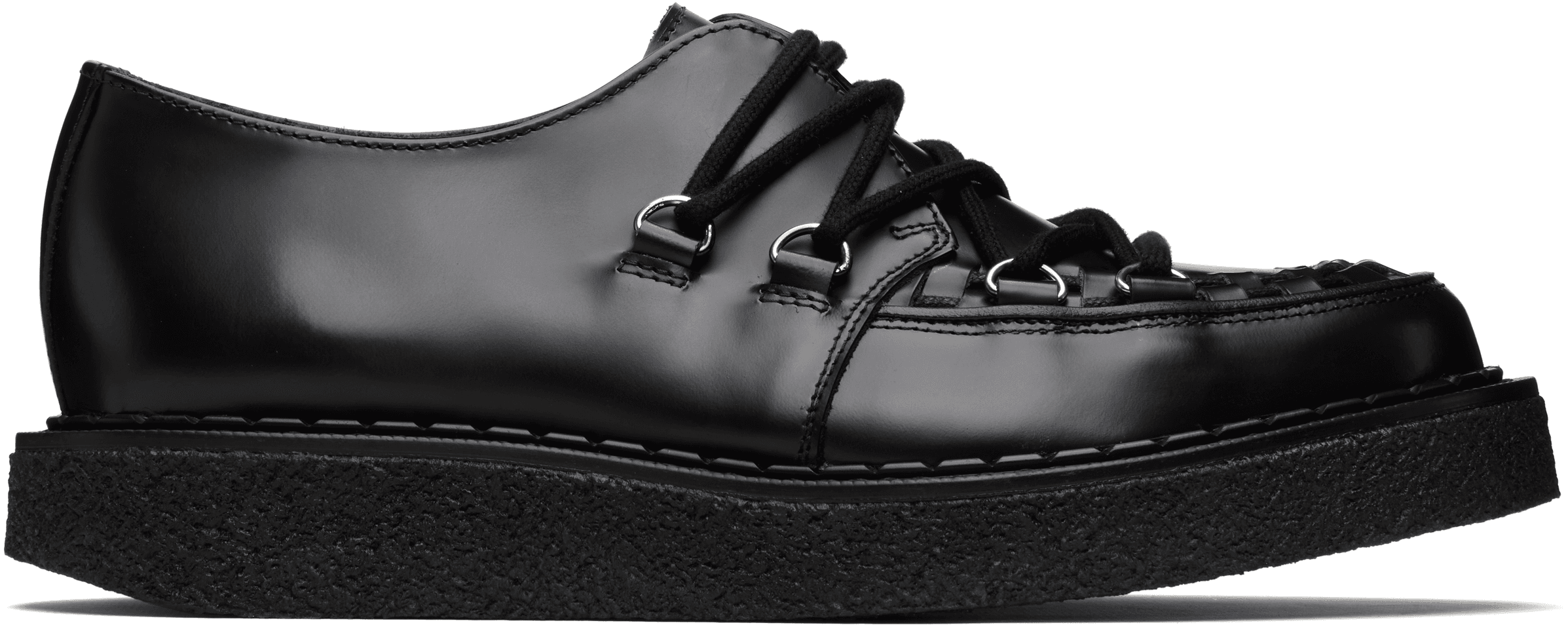 Black Uniform Experiment Edition Tie-Down Hatton Derbys - Image 1