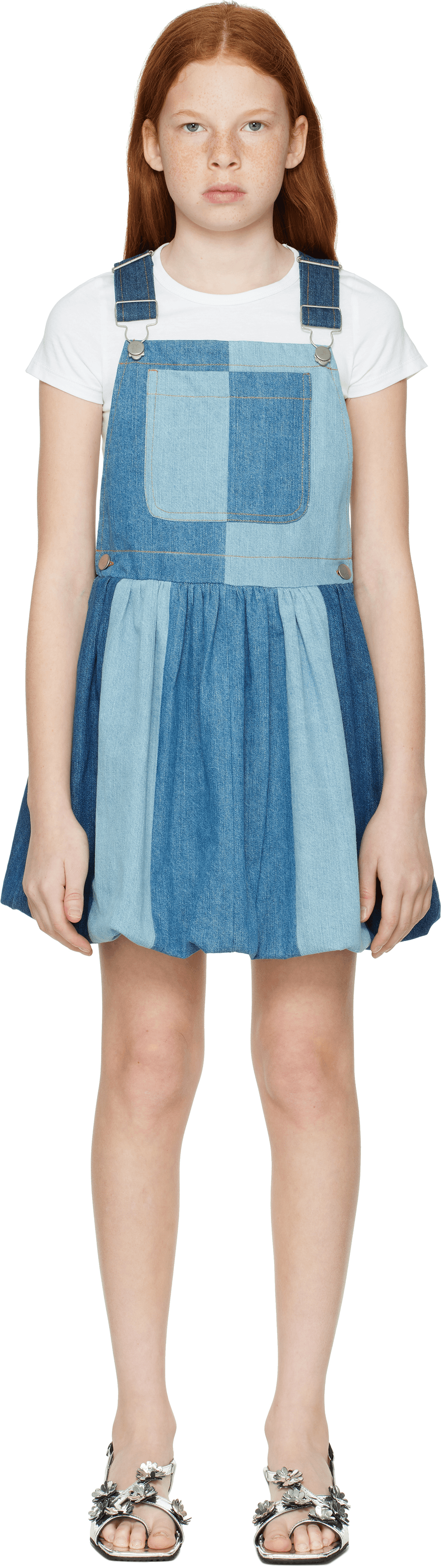 Kids Blue Elle Denim Dress - Image 1