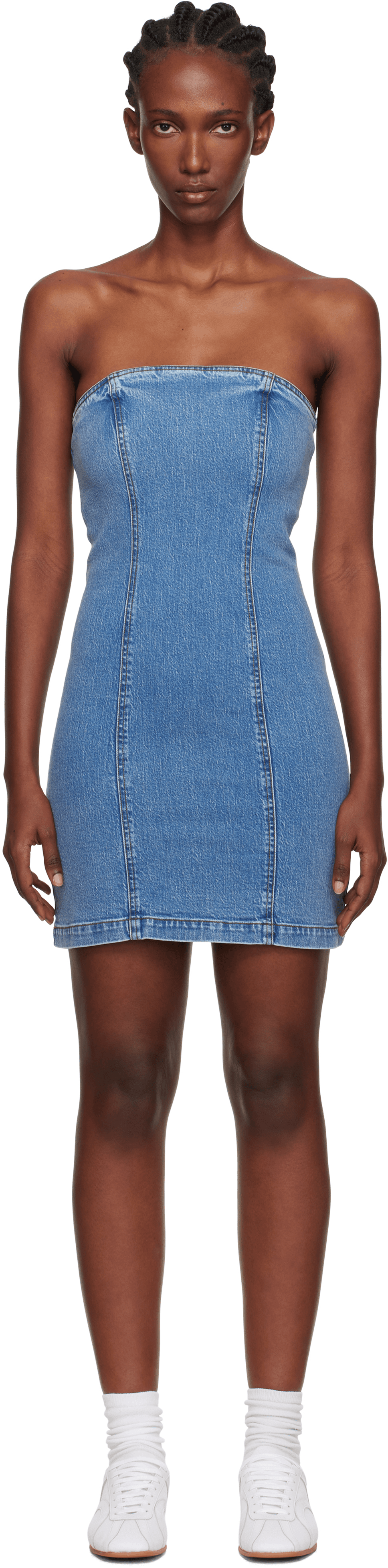 Blue Kristin Denim Minidress - Image 1