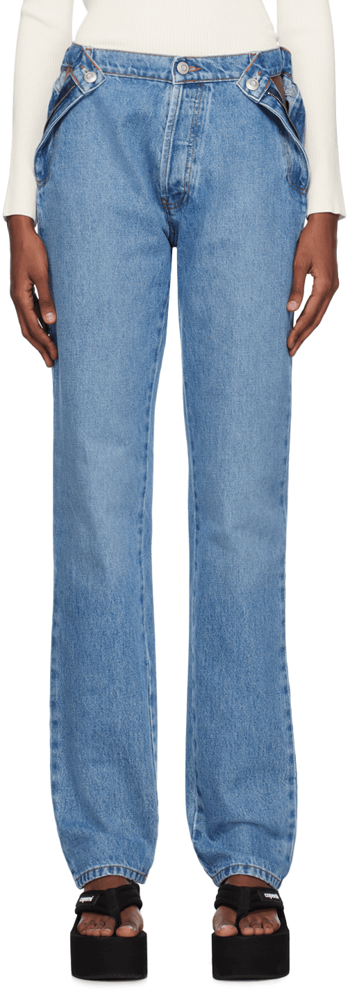 Blue Open Hip Jeans - Image 1