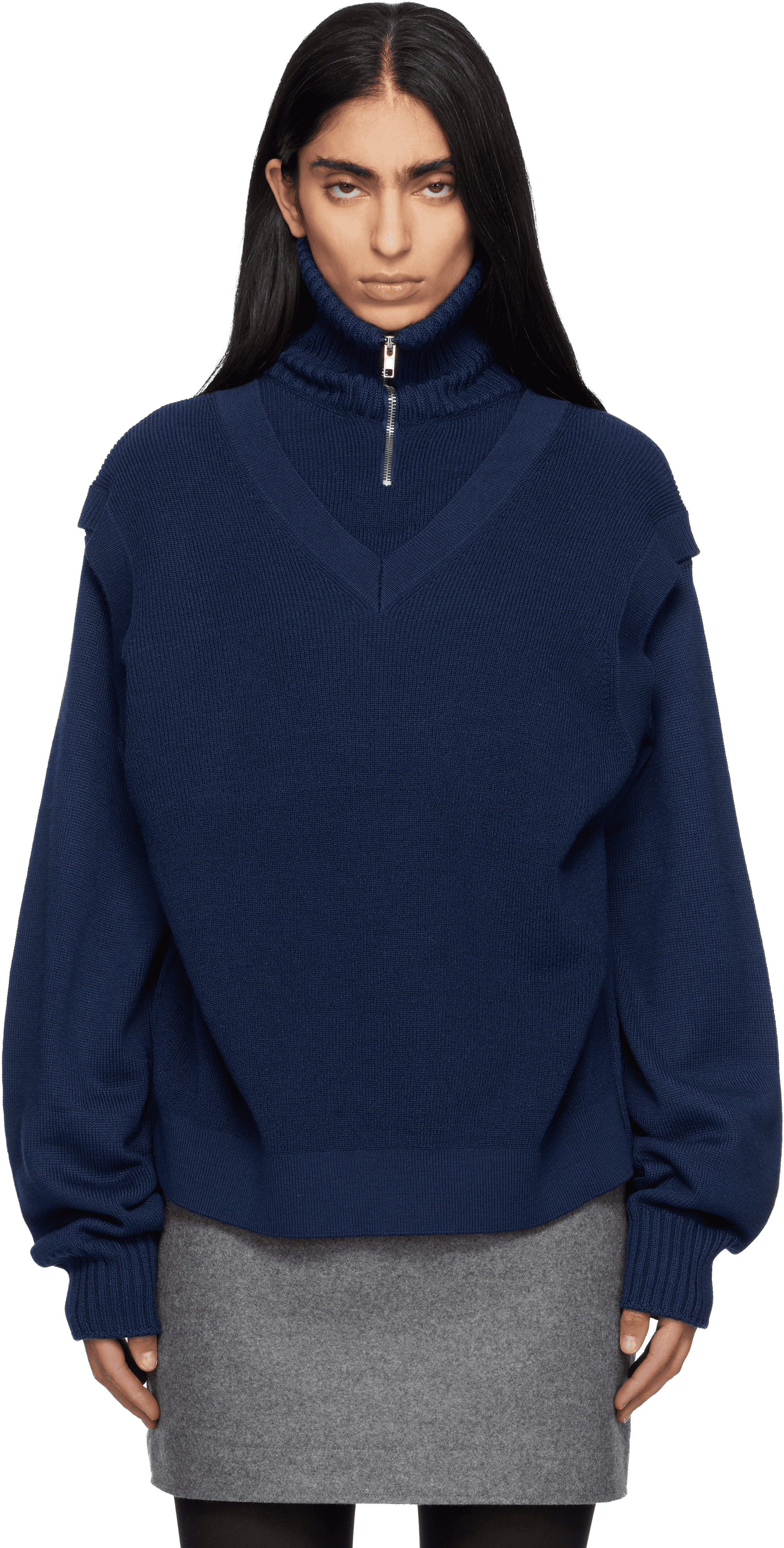 Navy 4-In One Sweater - Image 1