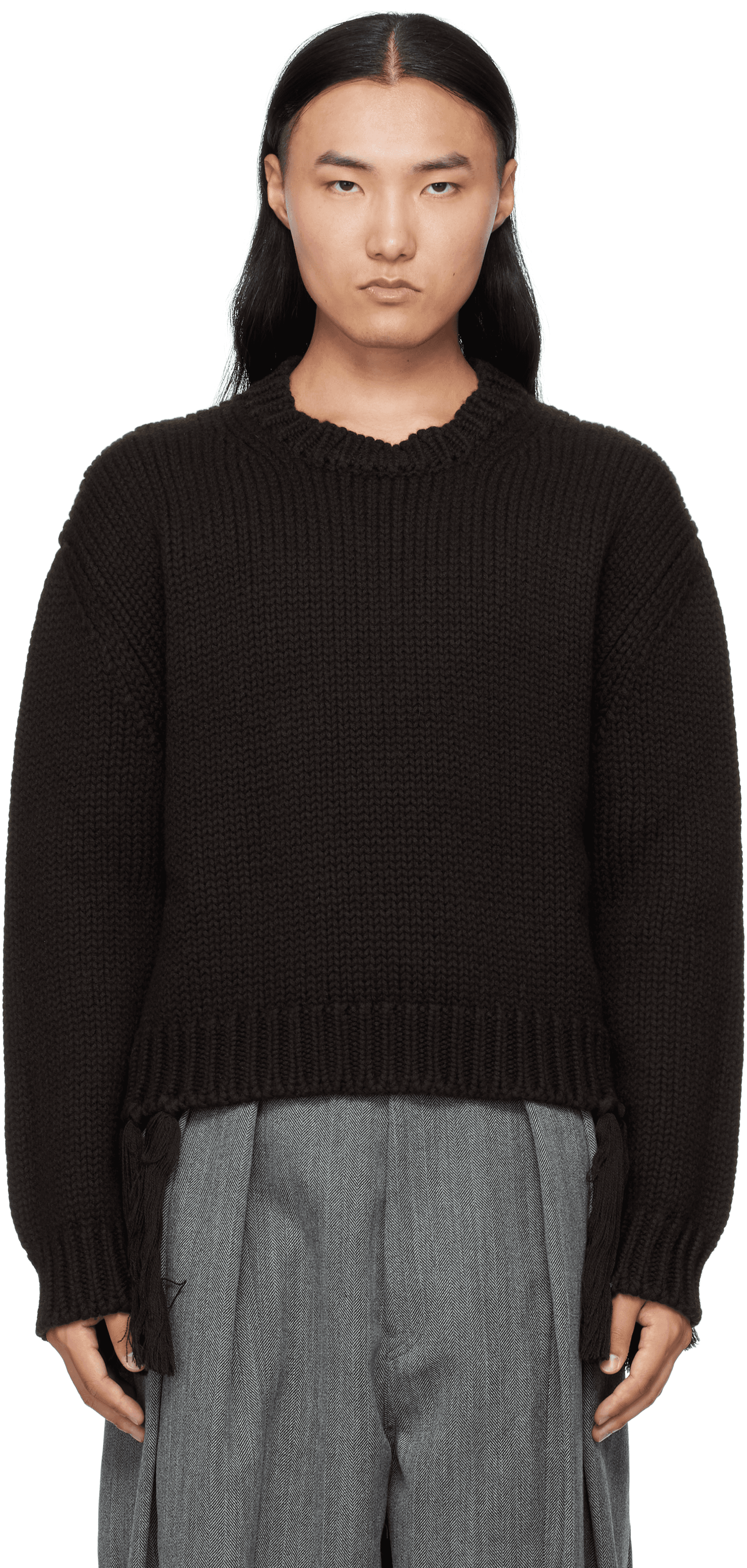 Brown Crewneck Sweater - Image 1