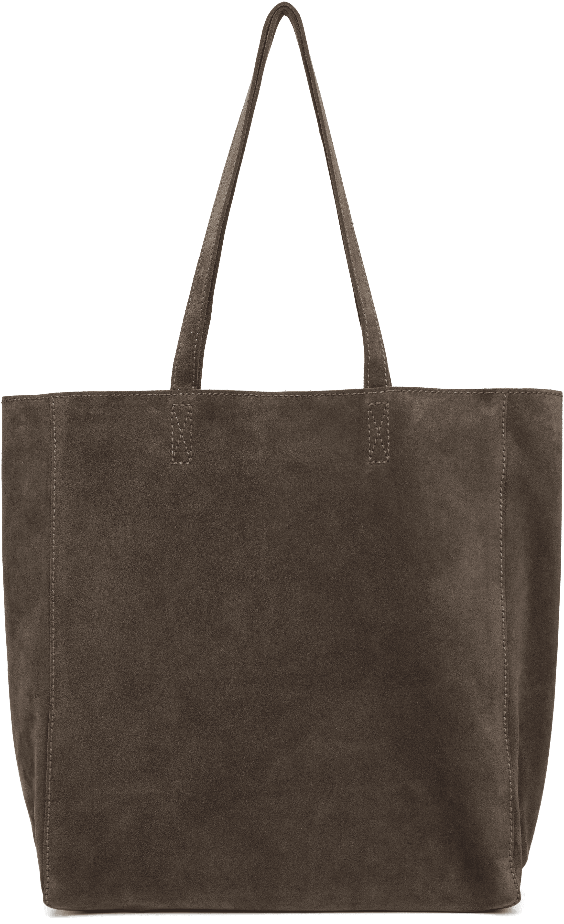 Brown Cou Suede Shopper Tote - Image 1