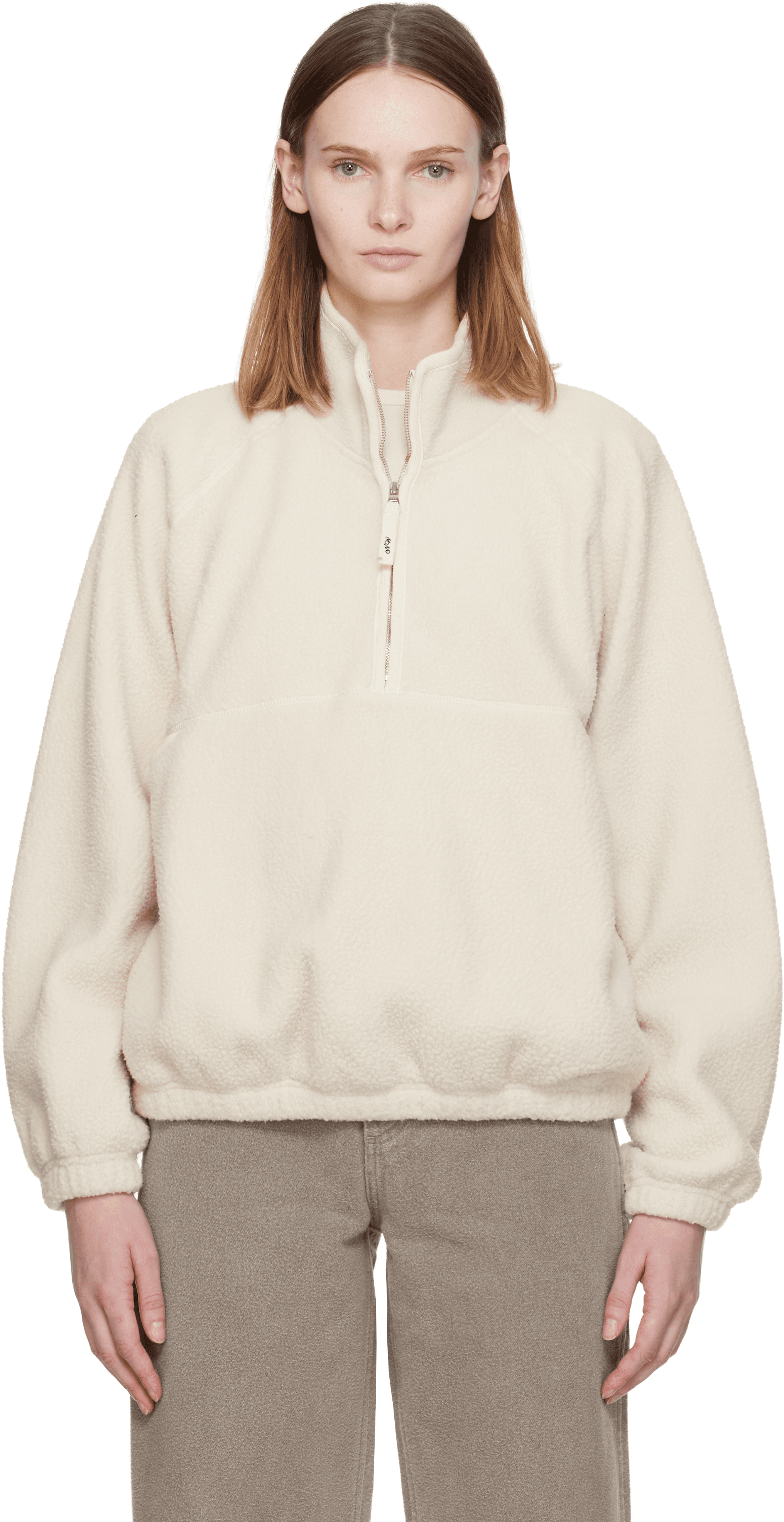 Off-White Woolly Fleece Sweater - Image 1