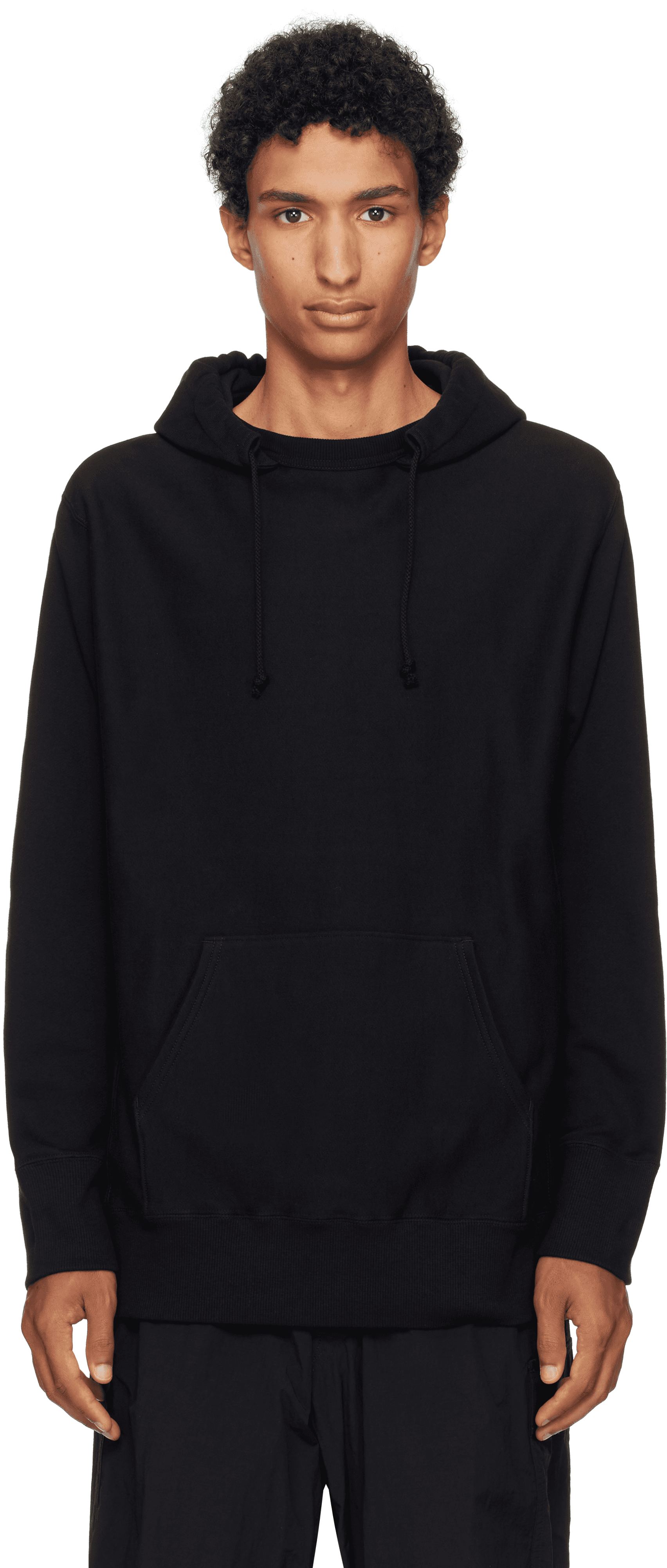 Black French Terry Hoodie - Image 1