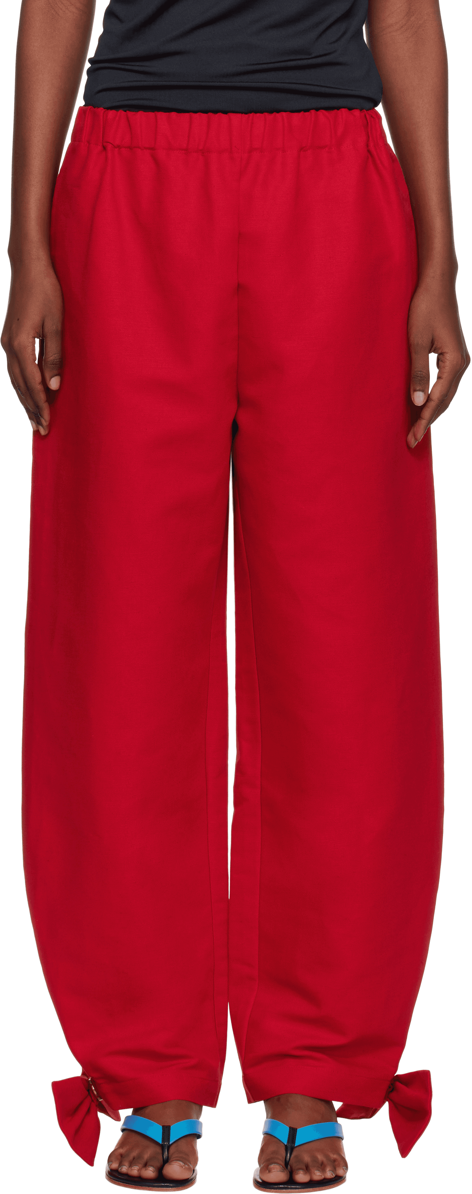 Red Coco With Bows Trousers - Image 1
