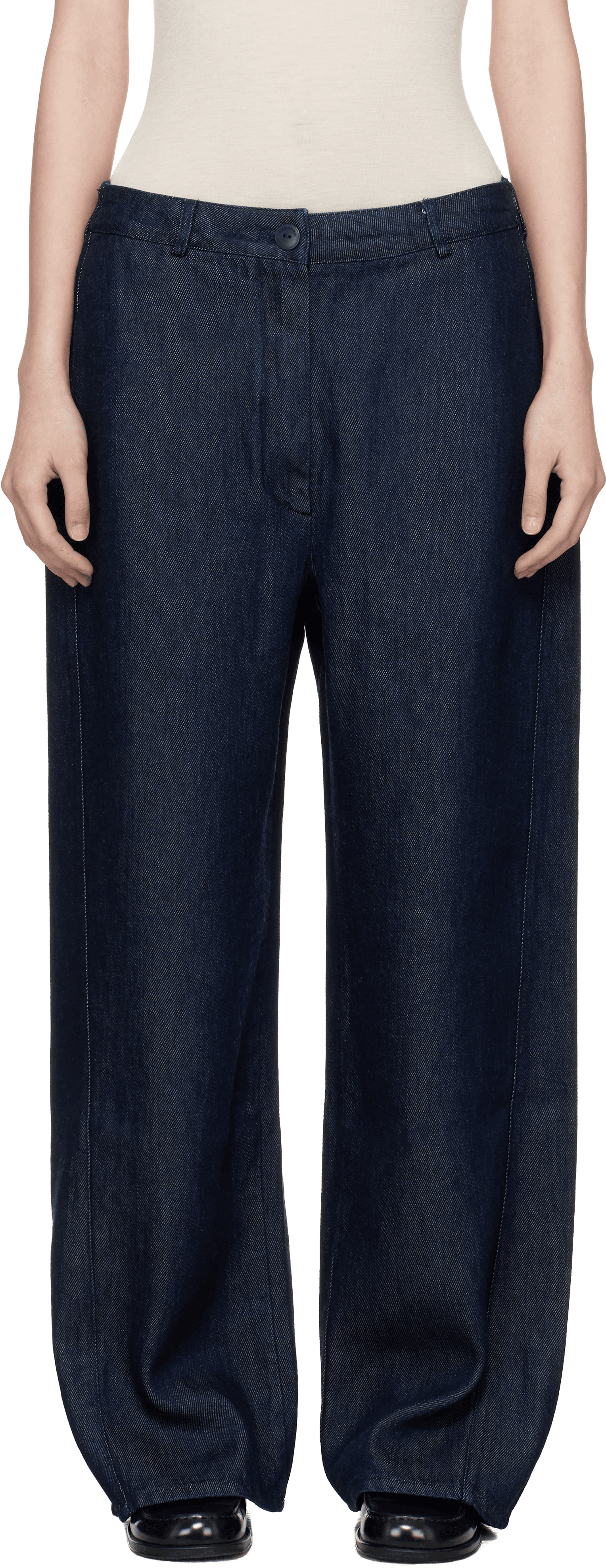 Navy Straight Jeans - Image 1