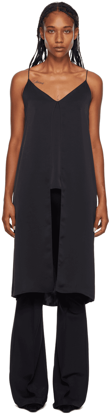 Black Slit Camisole - Image 1