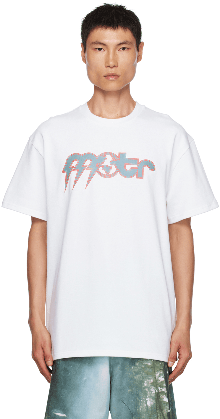 White Printed T-Shirt - Image 1