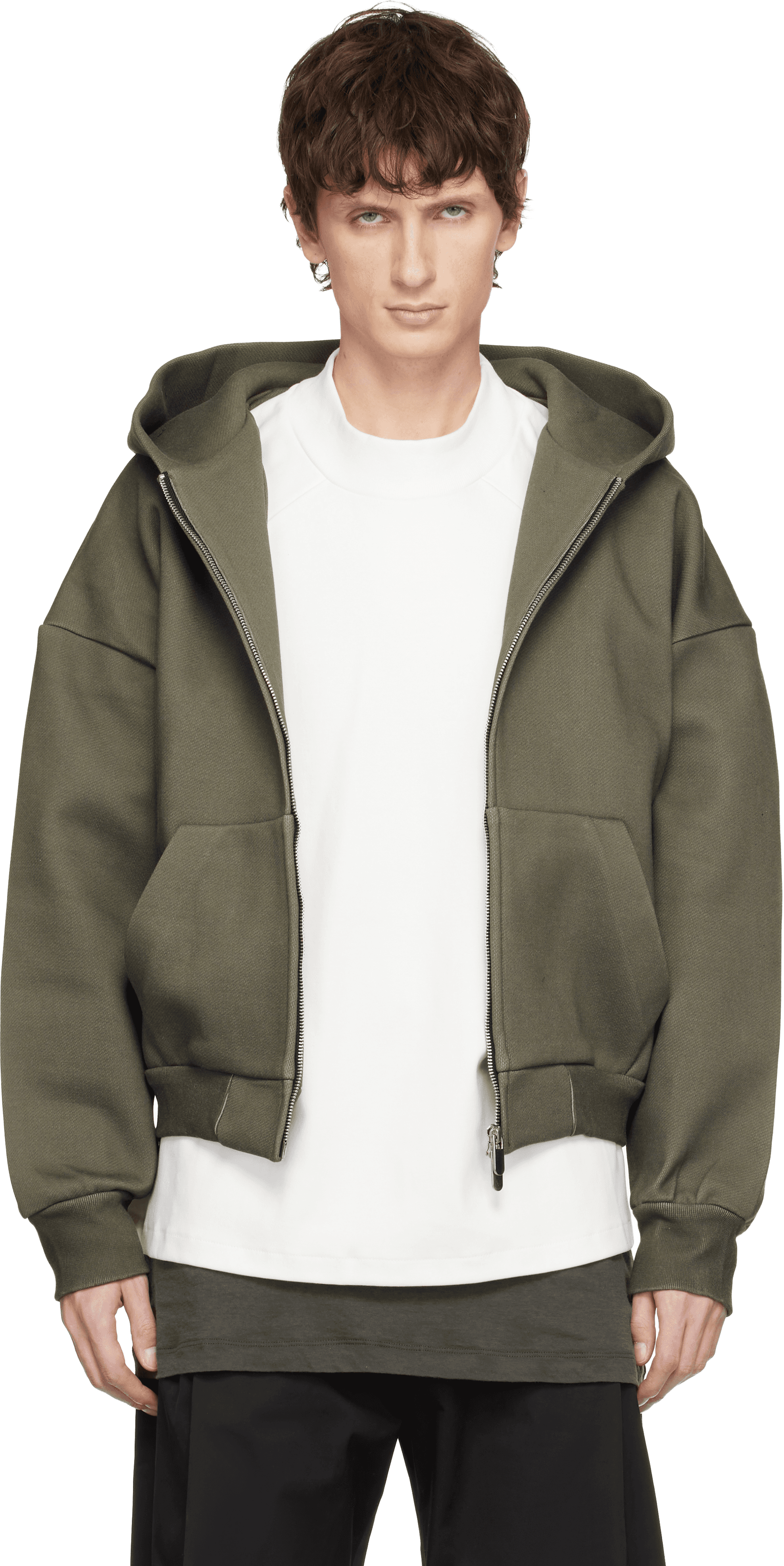Green V2 Zipped Hoodie - Image 1