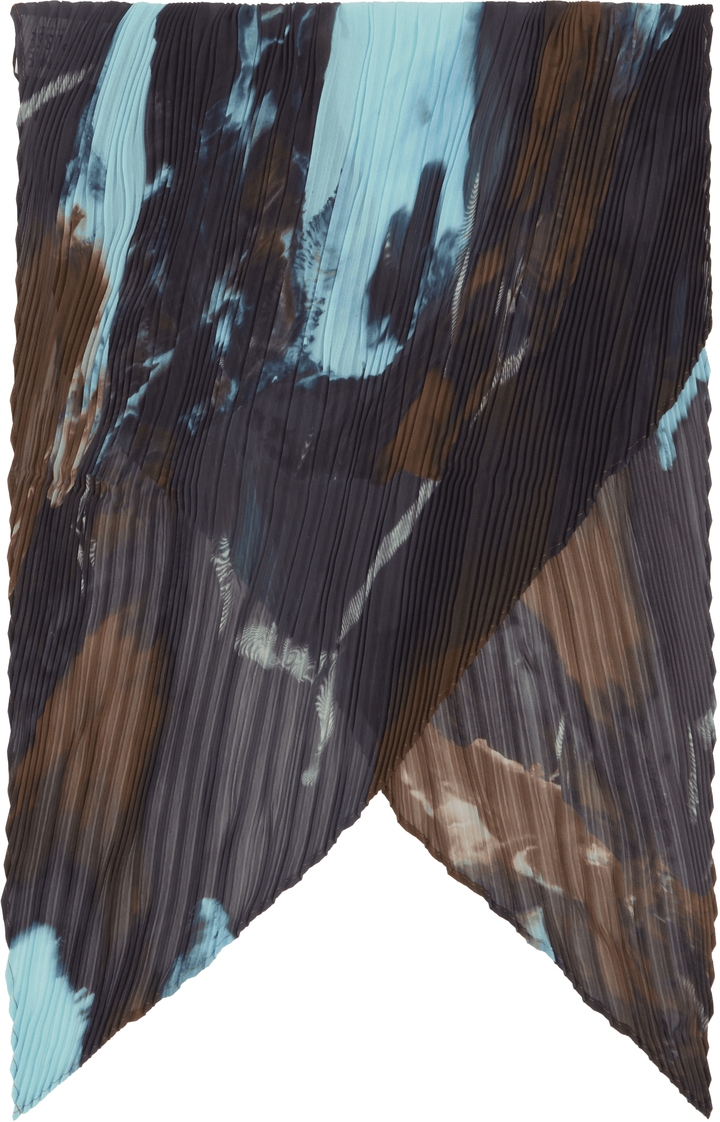 Brown & Blue Agate Scarf - Image 1