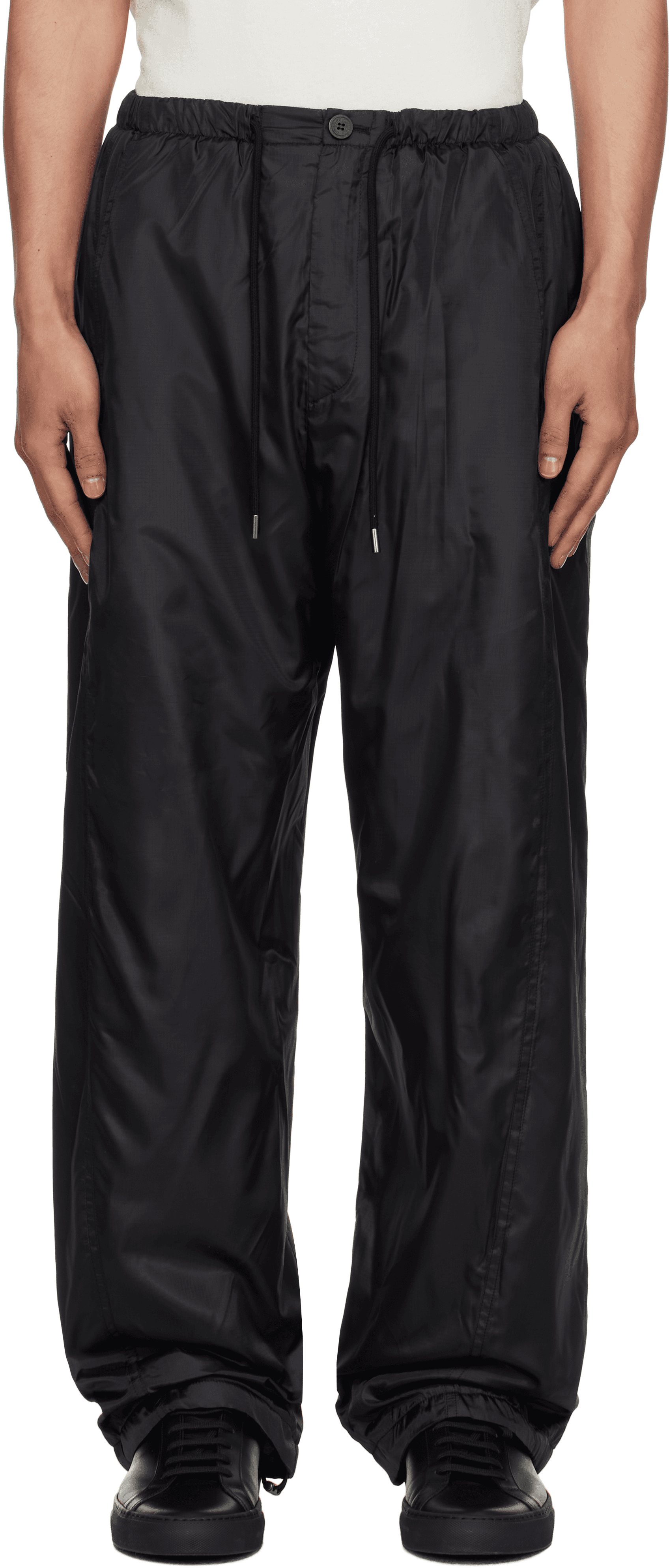Black Curved Trousers - Image 1