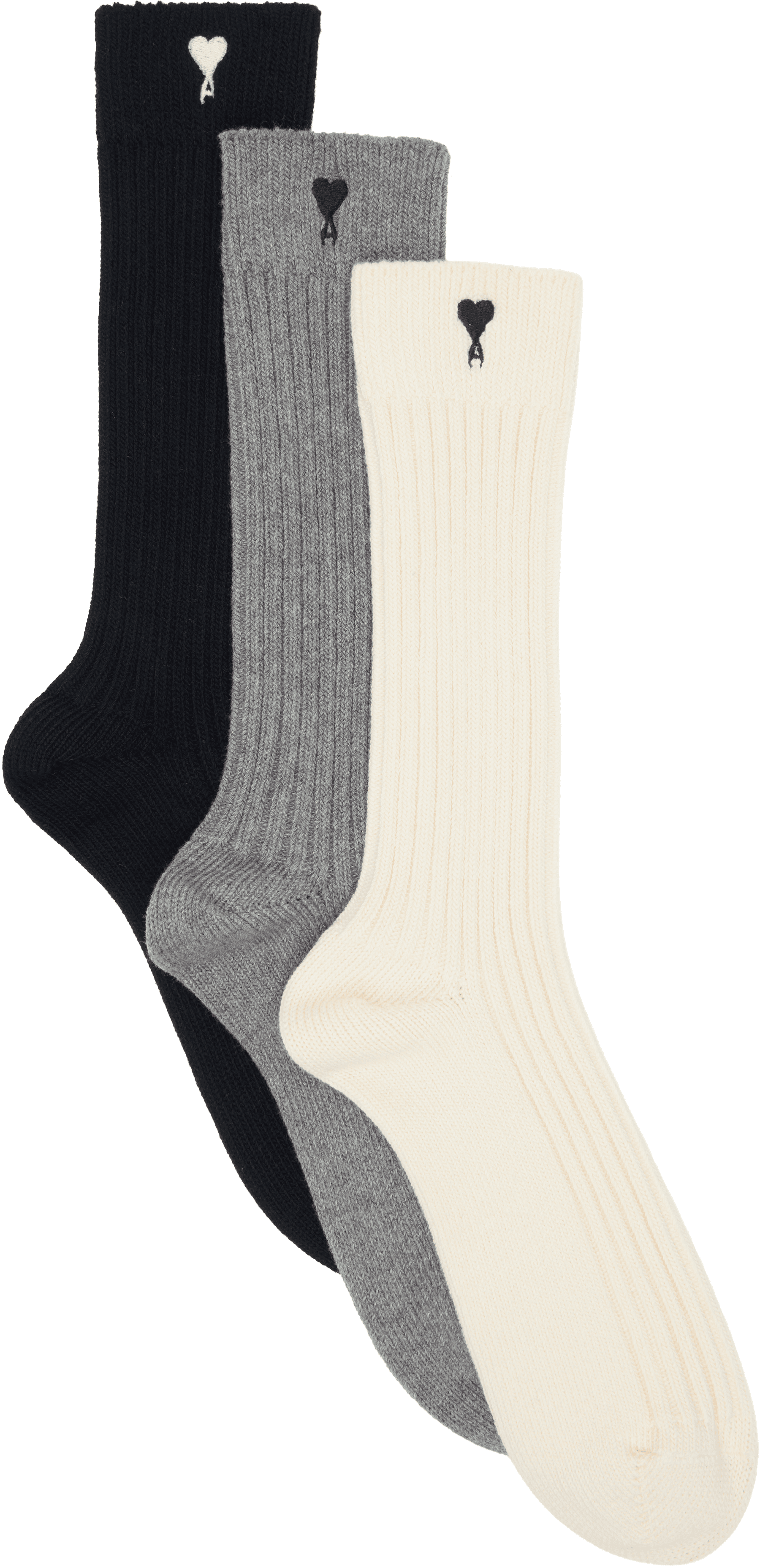 Three-Pack Multicolor Ami De Coeur Socks - Image 1