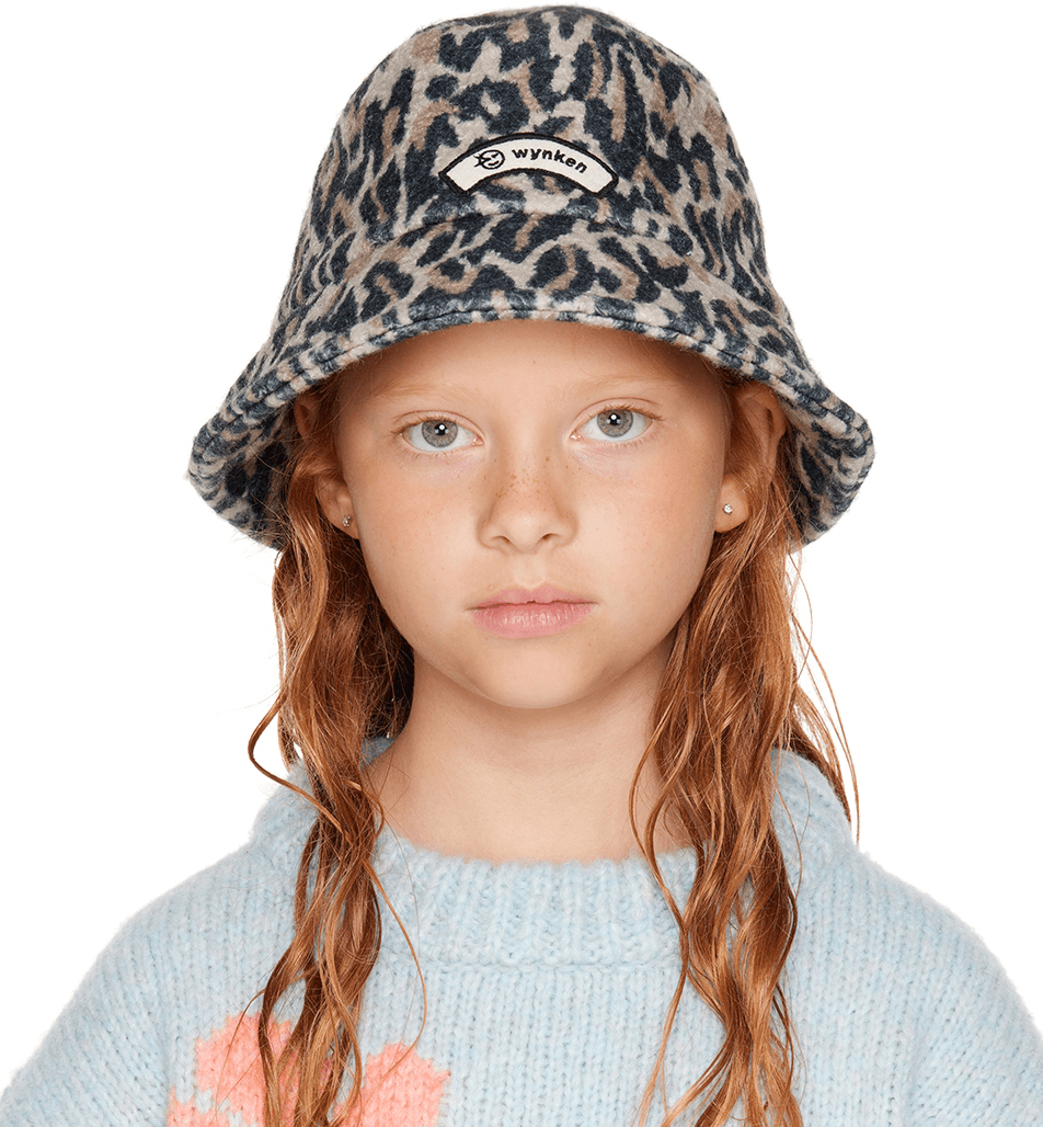 Kids Beige Moonrise Bucket Hat - Image 1