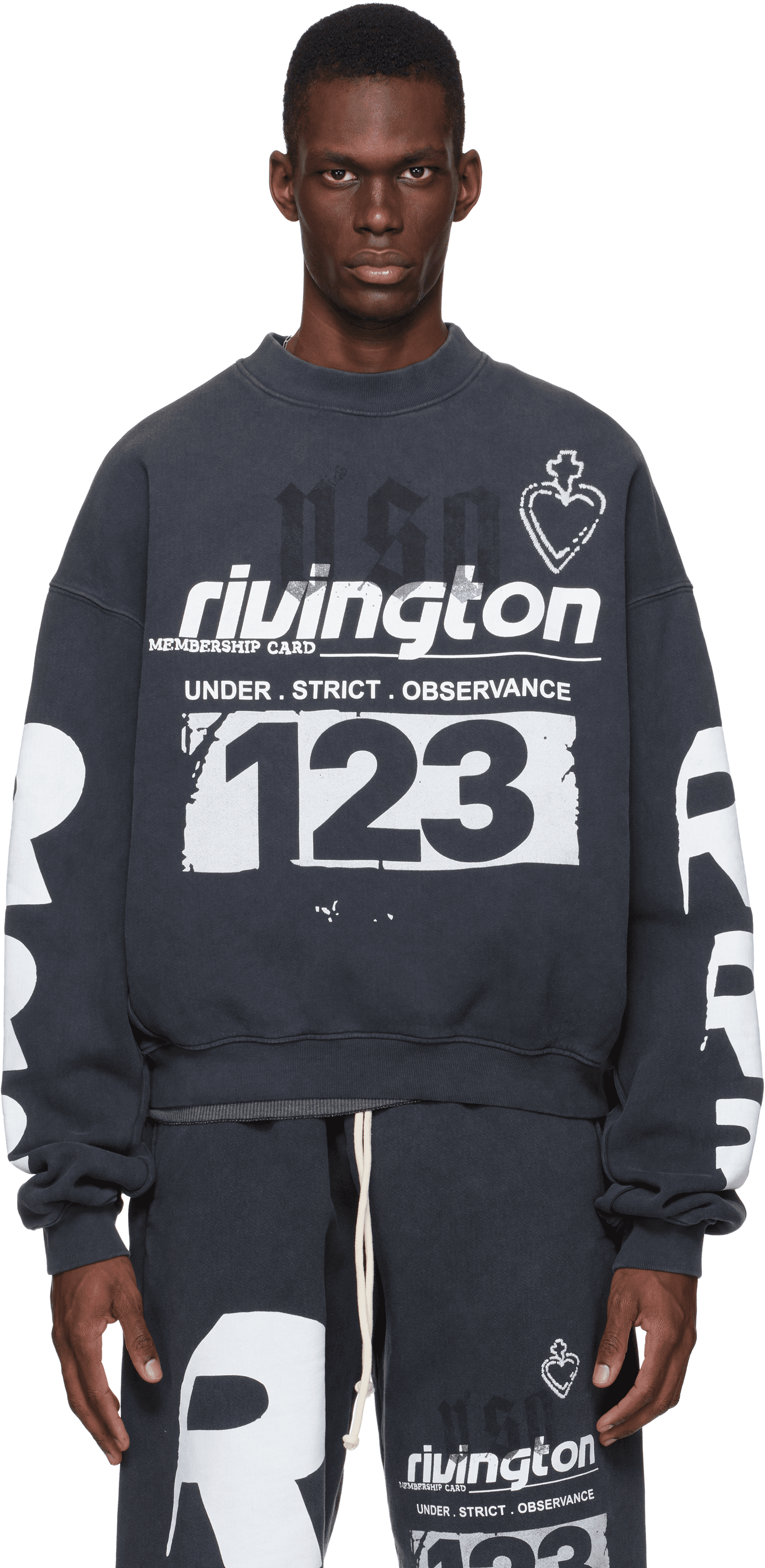 Black Membership USO Crewneck Sweatshirt - Image 1