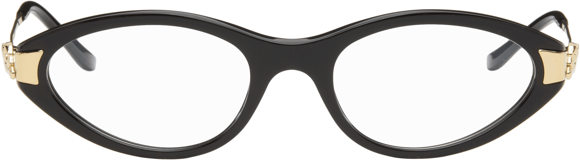 Black 'Panthère de Cartier' Optical Frame Glasses - Image 1