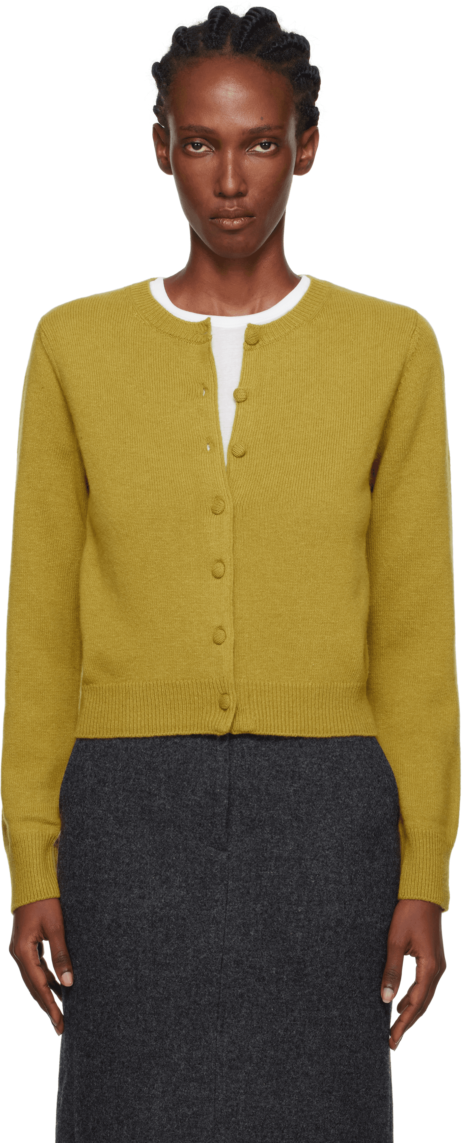 Green Diene Round Cardigan - Image 1