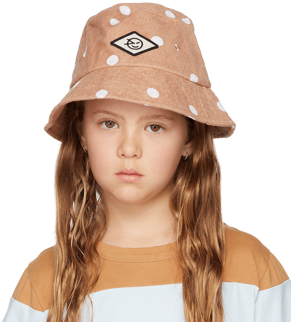Kids Beige Disco Bucket Hat - Image 1
