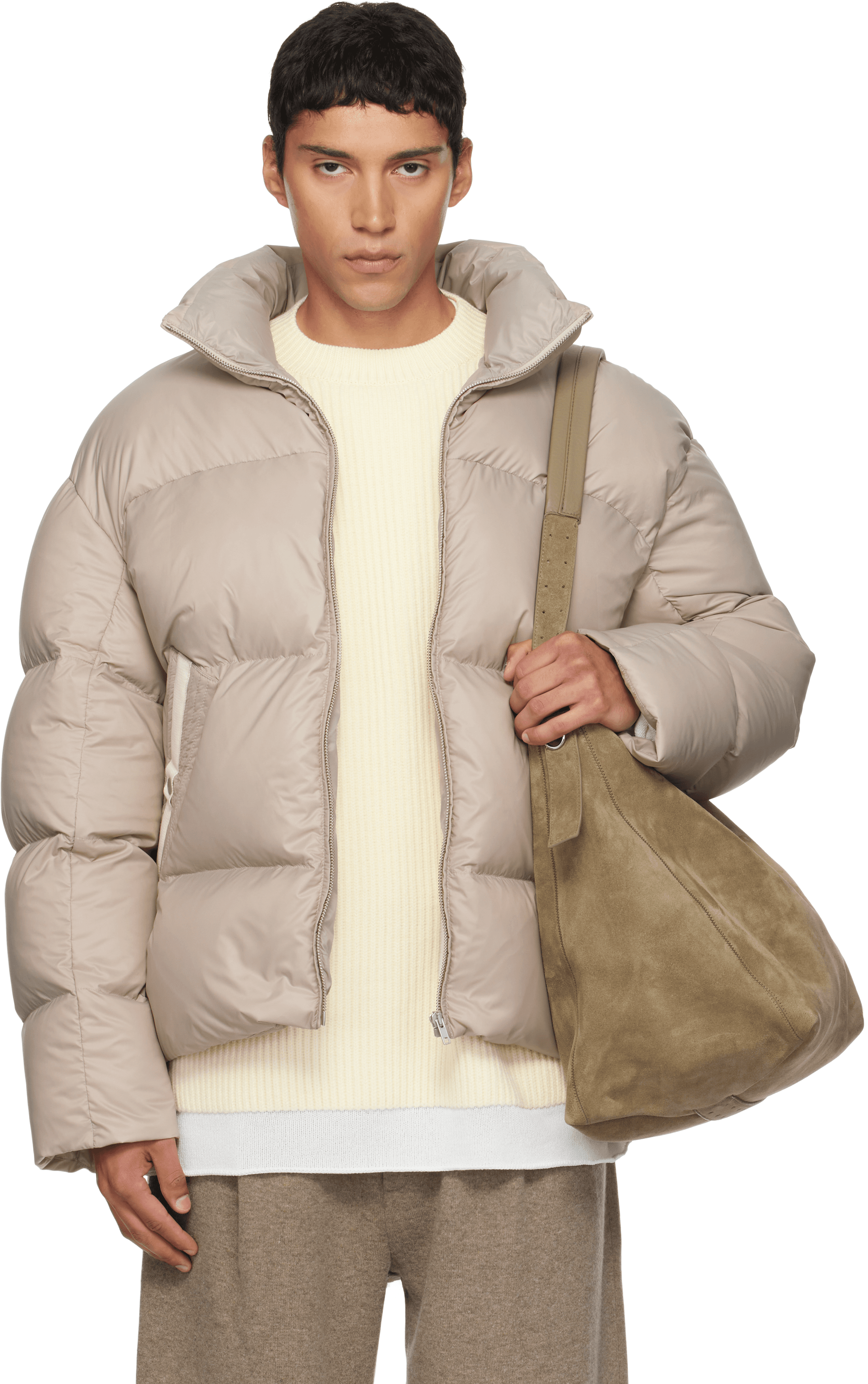Beige Dune Down Jacket - Image 1