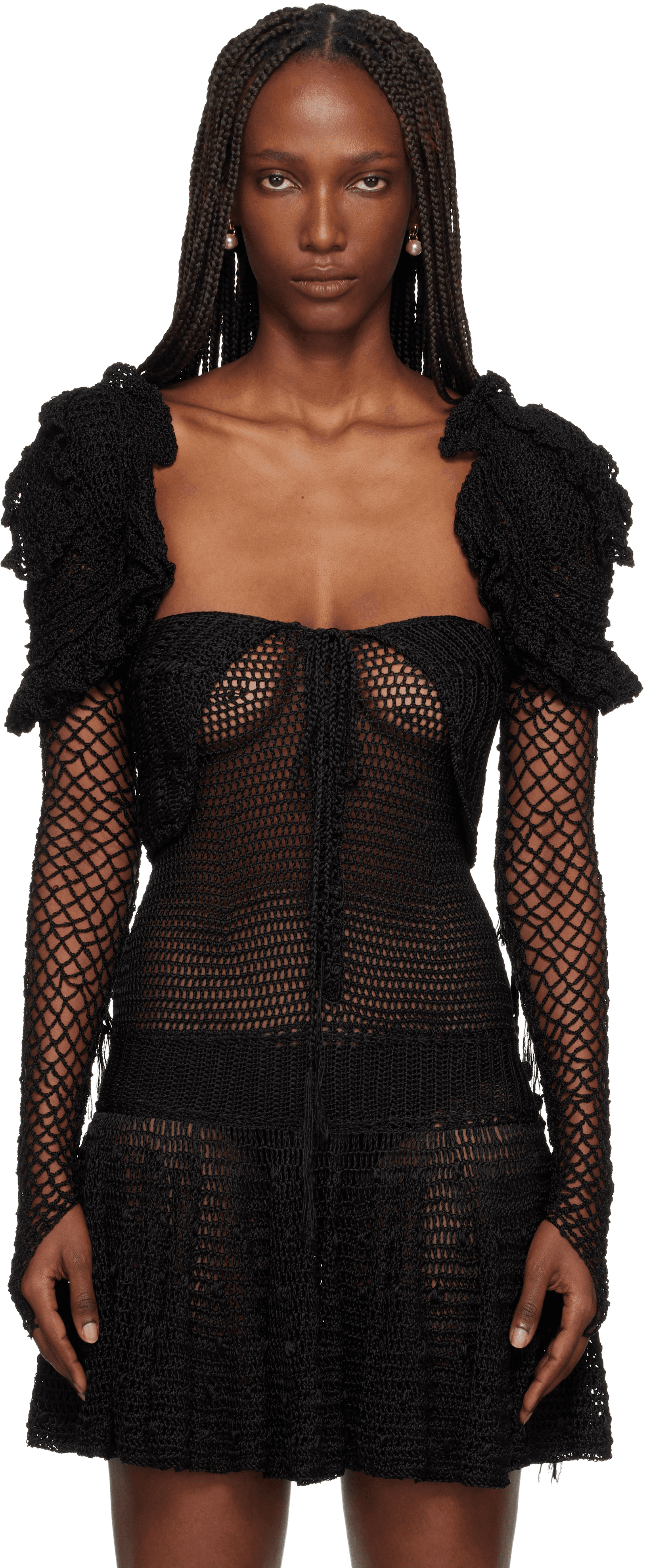 Black Scylla Shrug Top - Image 1