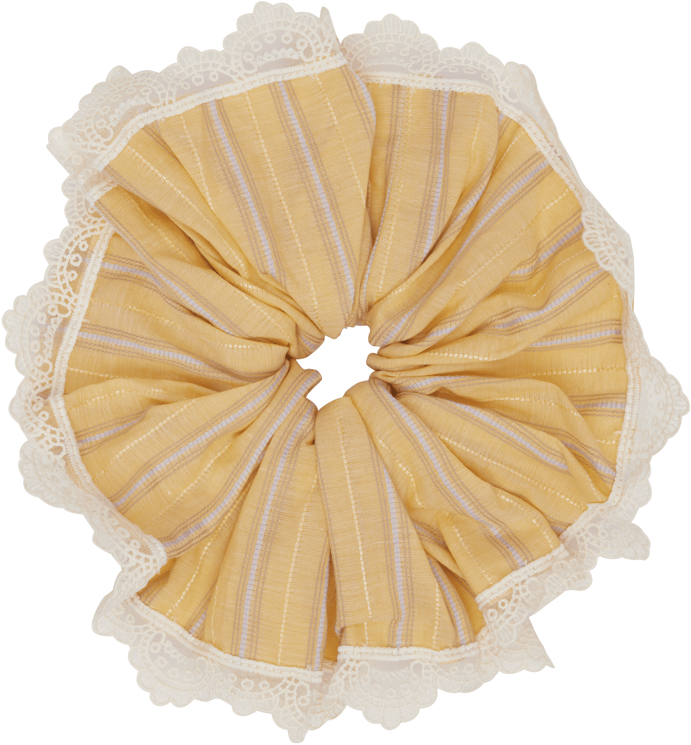 Yellow Lace Scrunchie - Image 1