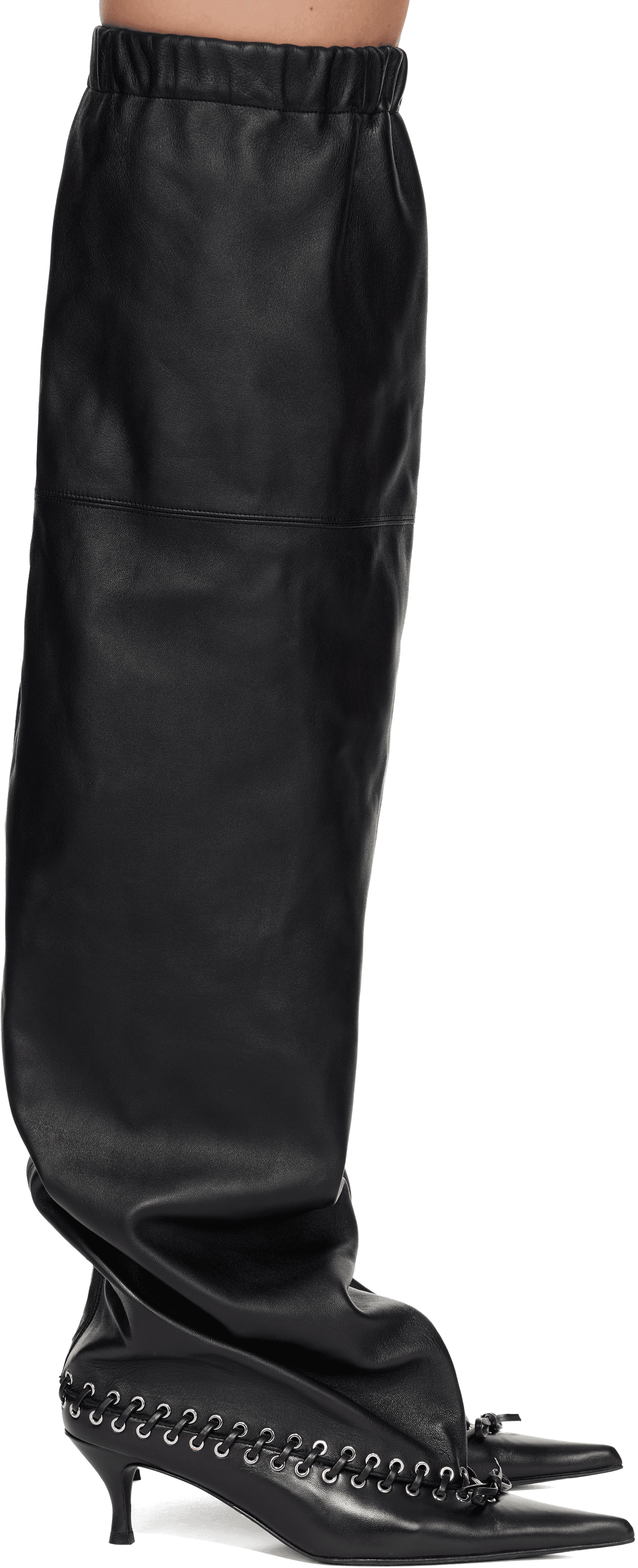 Black Level Thigh High Tall Boots - Image 1