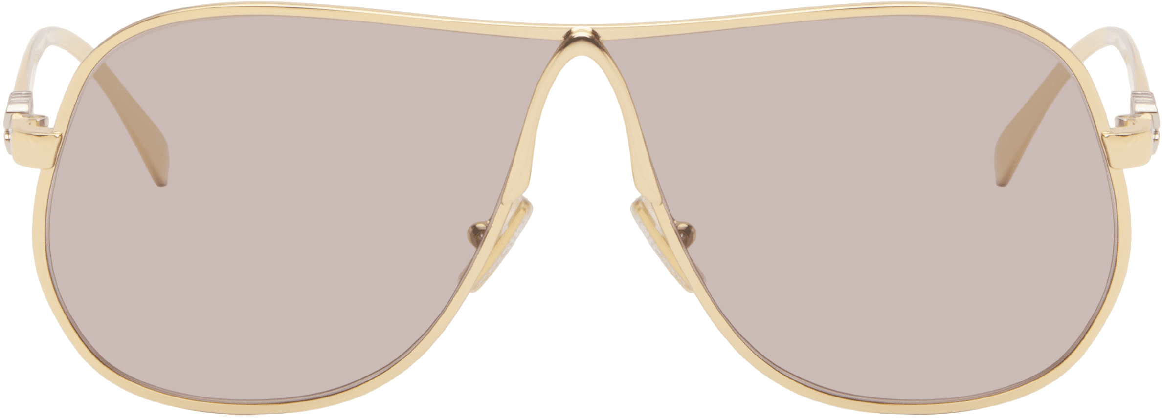 Gold Metal Aviator Sunglasses - Image 1