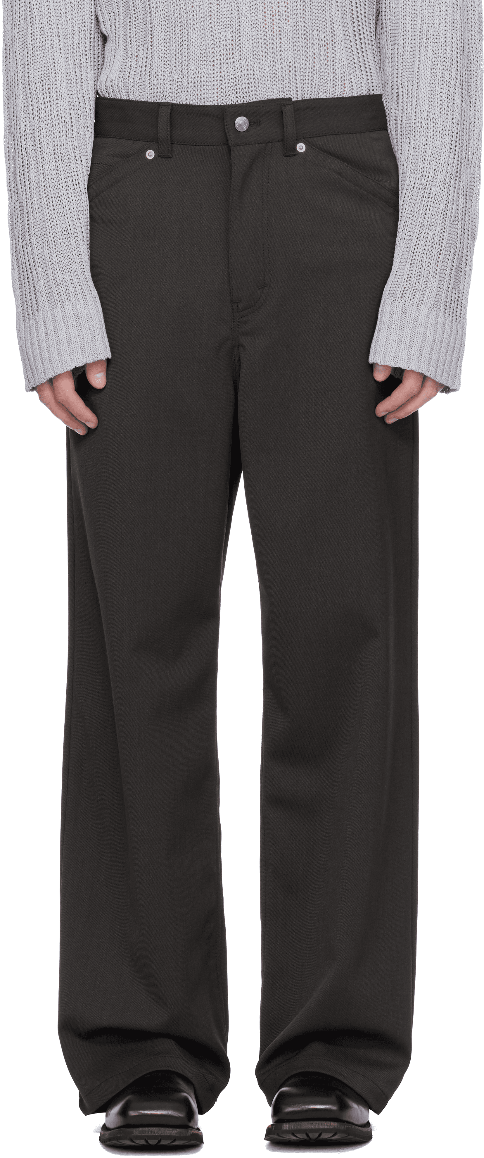 Brown Loose-Fit Stellar Trousers - Image 1