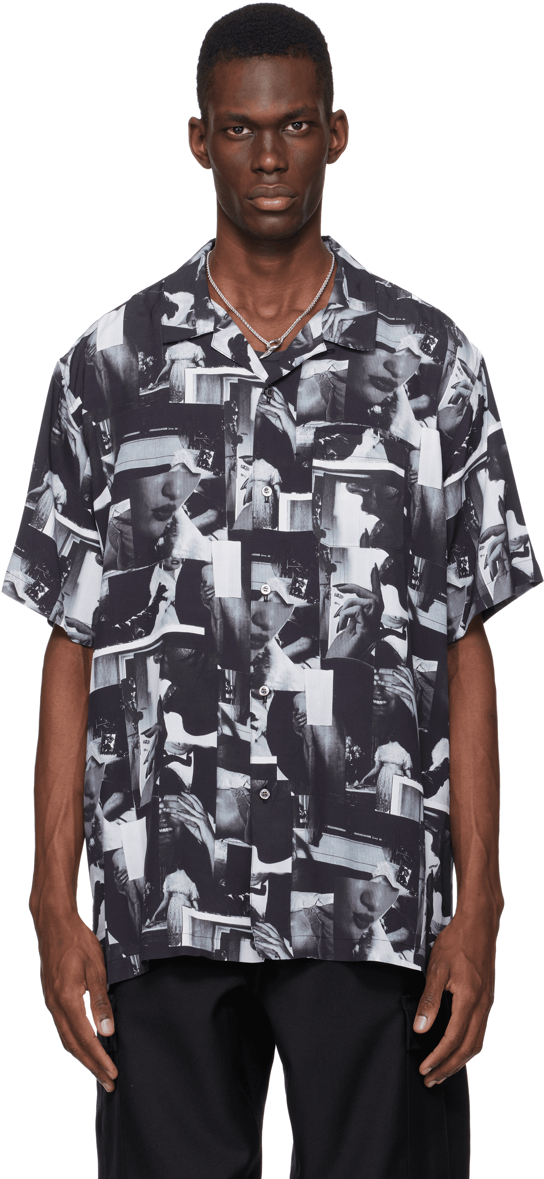 Black Printed Still Shirt - Image 1