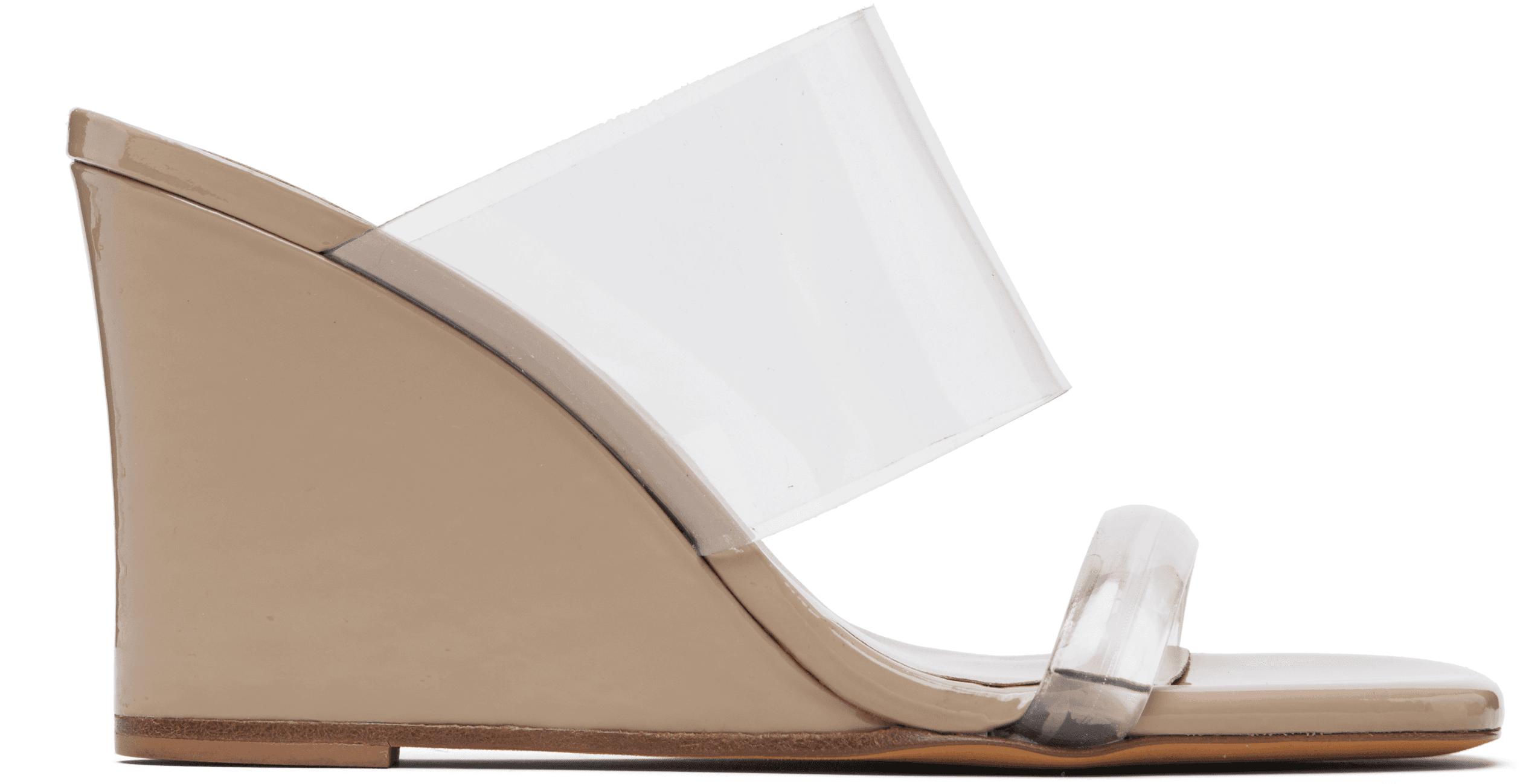Beige Olympia Wedge Heeled Sandals - Image 1