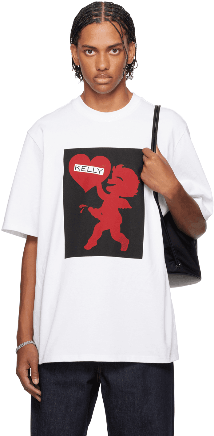 White I <3 Kelly T-Shirt - Image 1