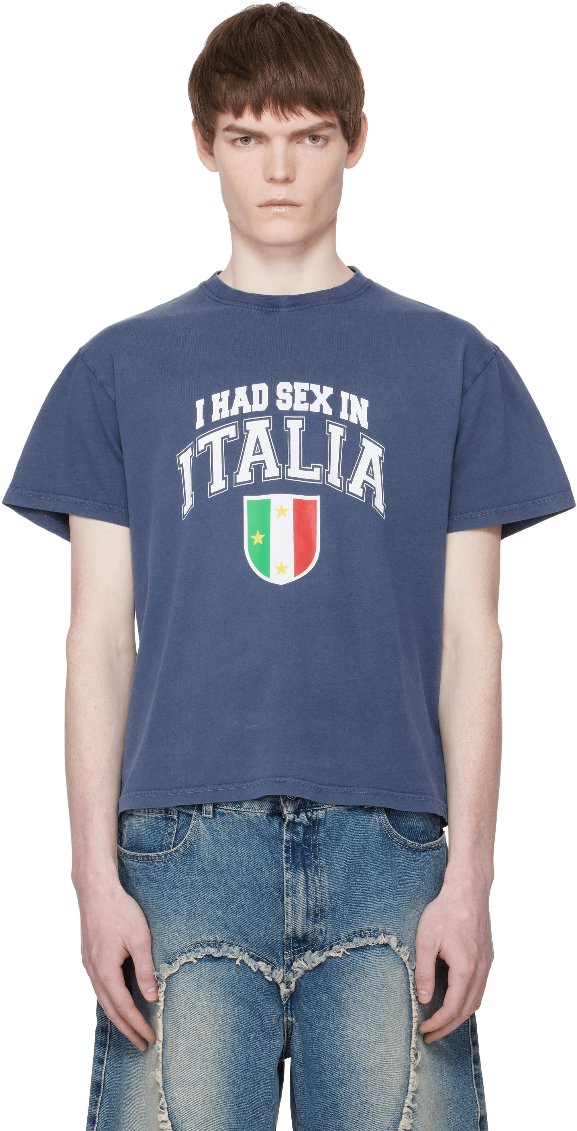 Navy 'Ciao Bella' T-shirt - Image 1
