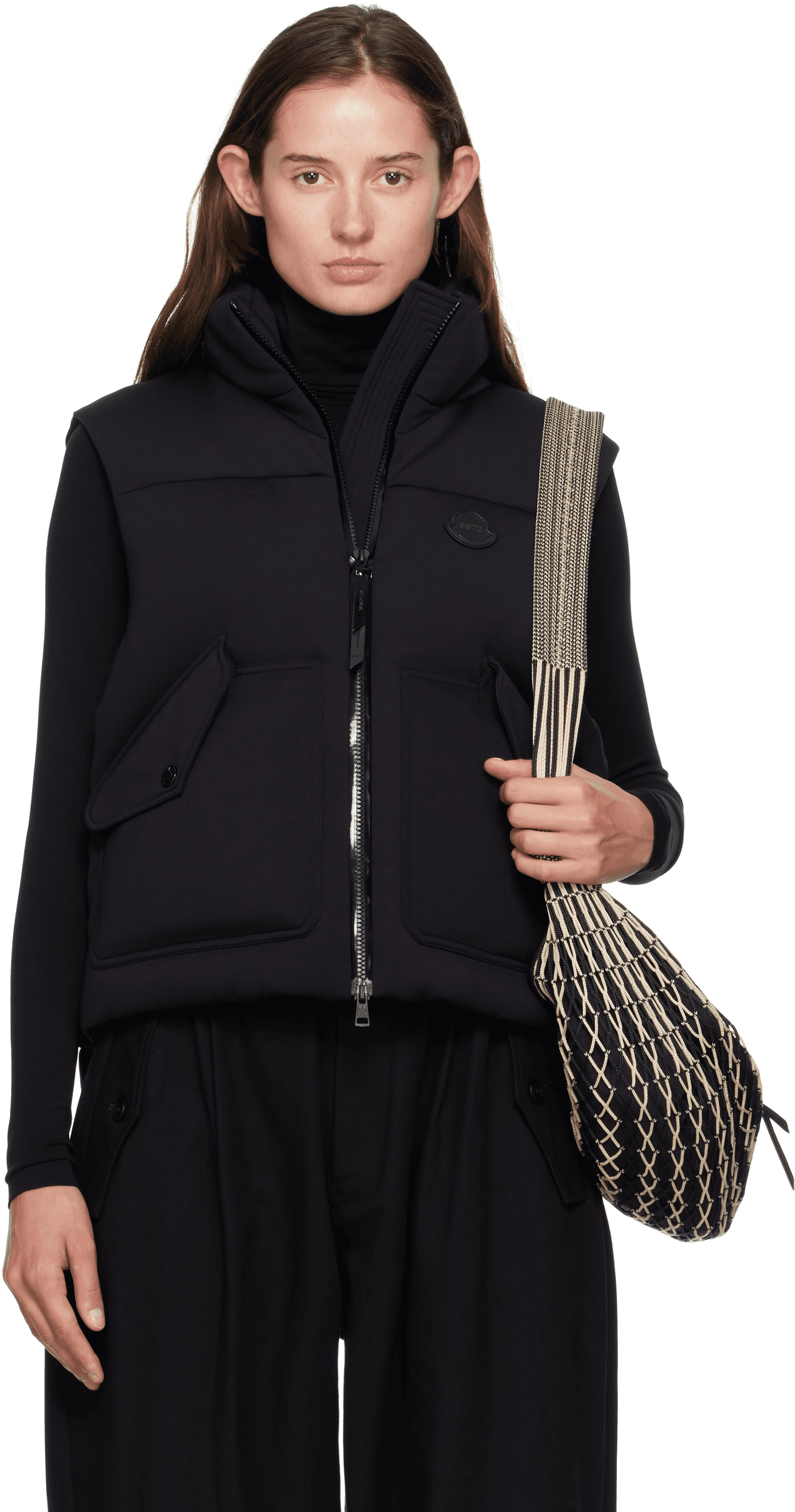 Moncler x EE72 Black Otis Down Vest - Image 1