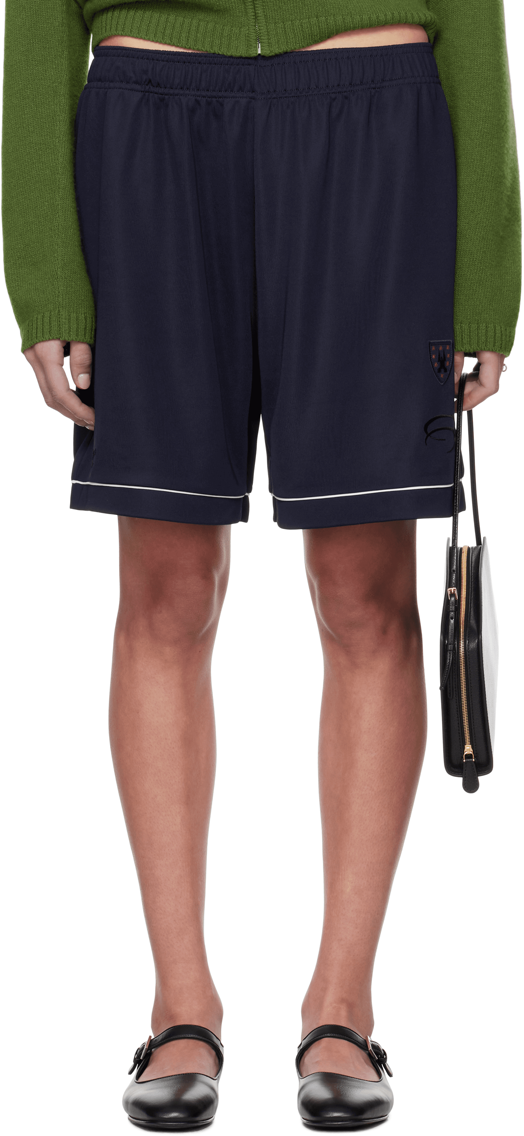 Navy Soccer Shorts - Image 1