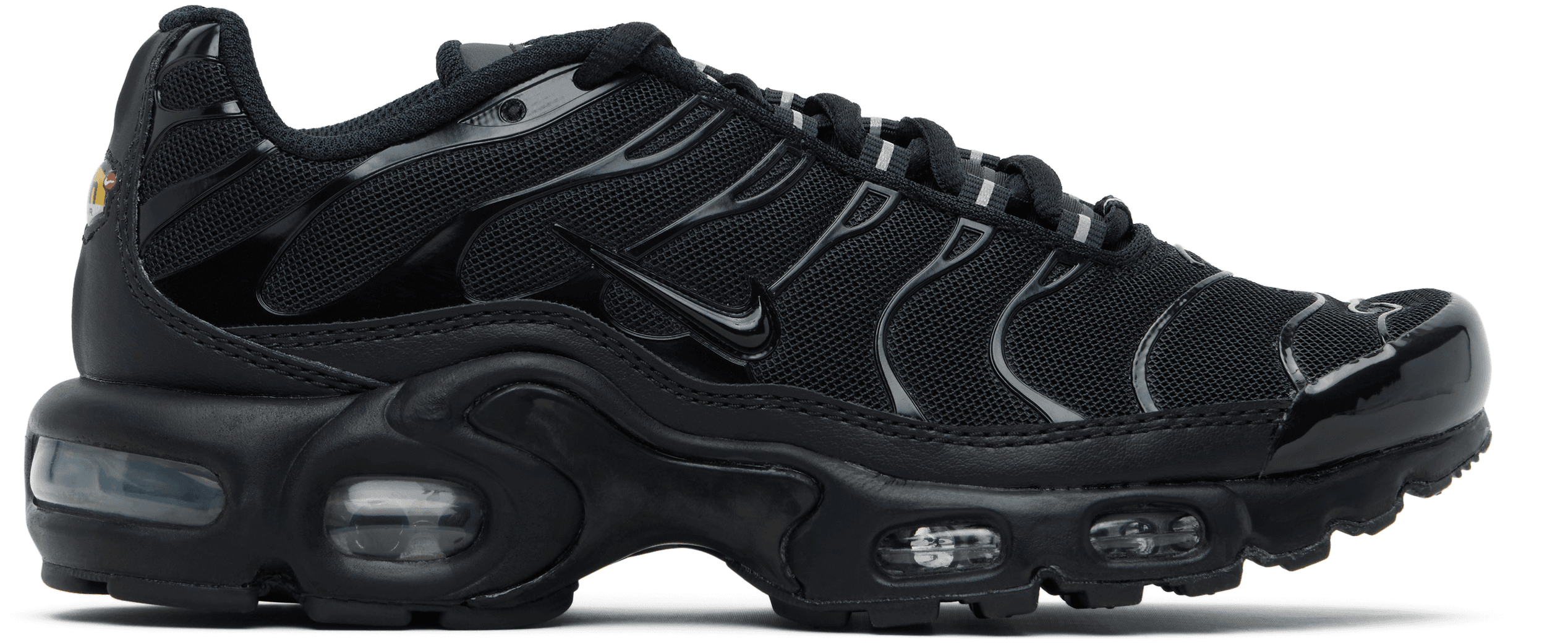 Big Kids Black Air Max Plus Sneakers - Image 1