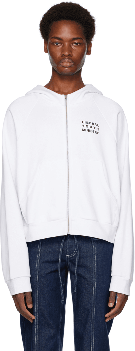White Anime Hoodie - Image 1