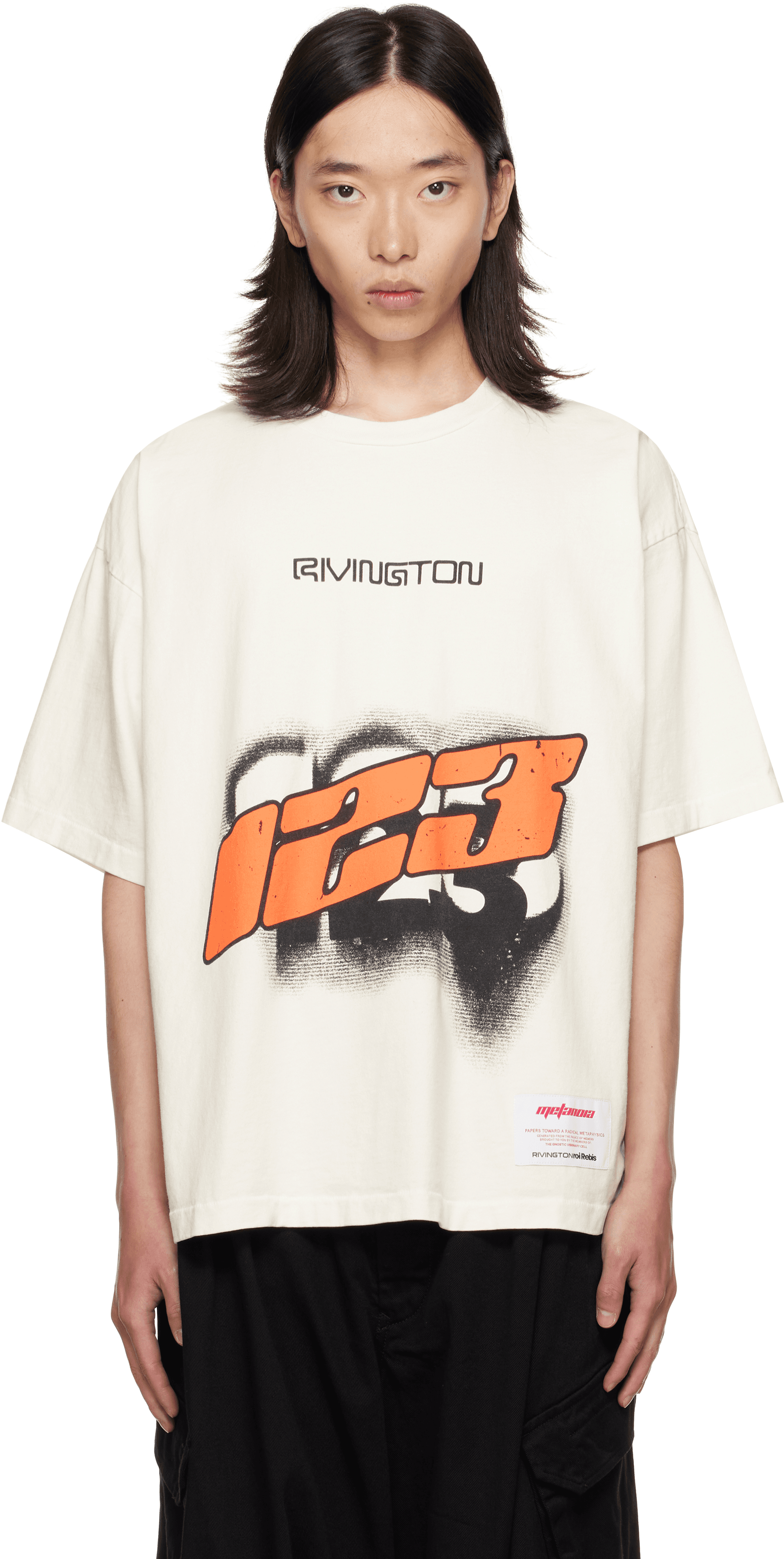 White 'Metaphor' CVA T-shirt - Image 1