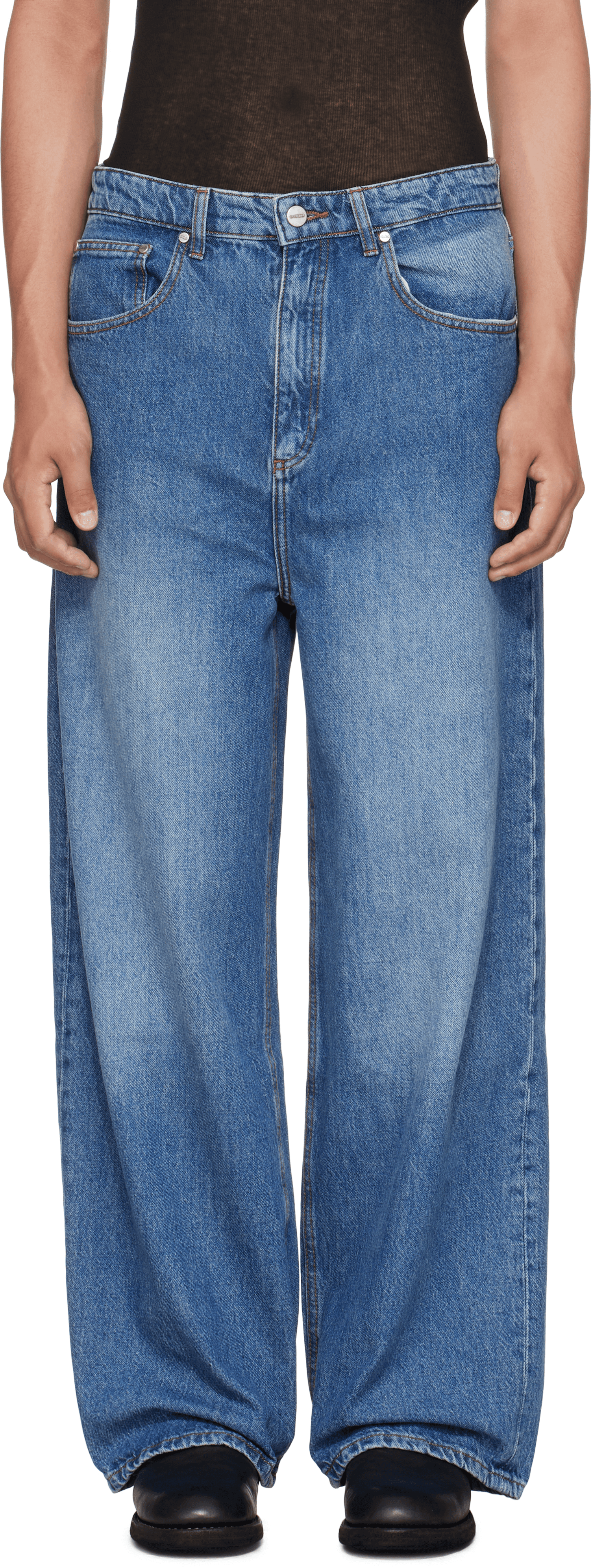 Blue Baggy Jeans - Image 1