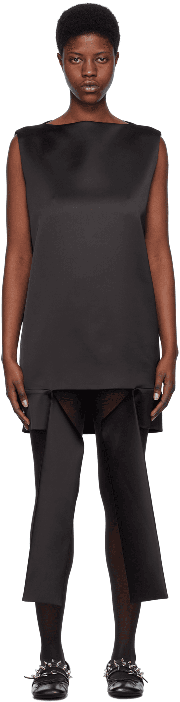 Black Strap Minidress - Image 1