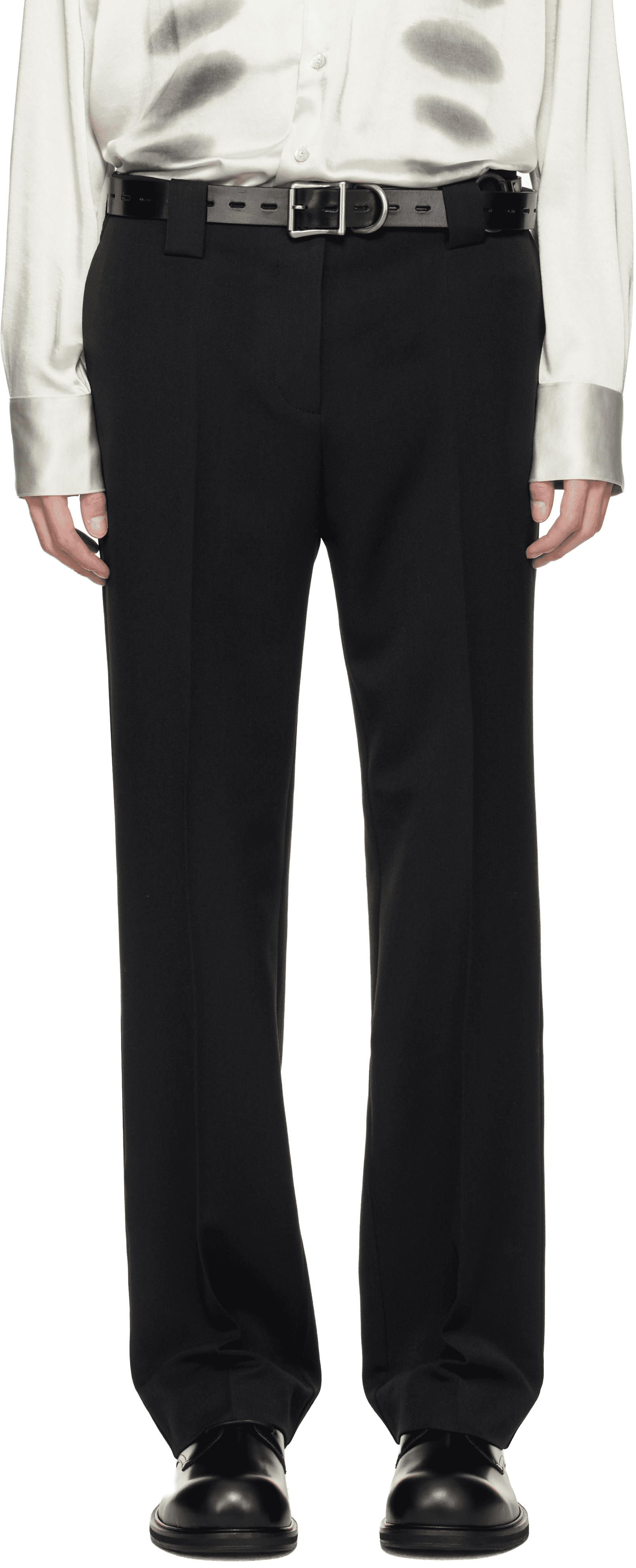Black Tailored Trousers - Image 1