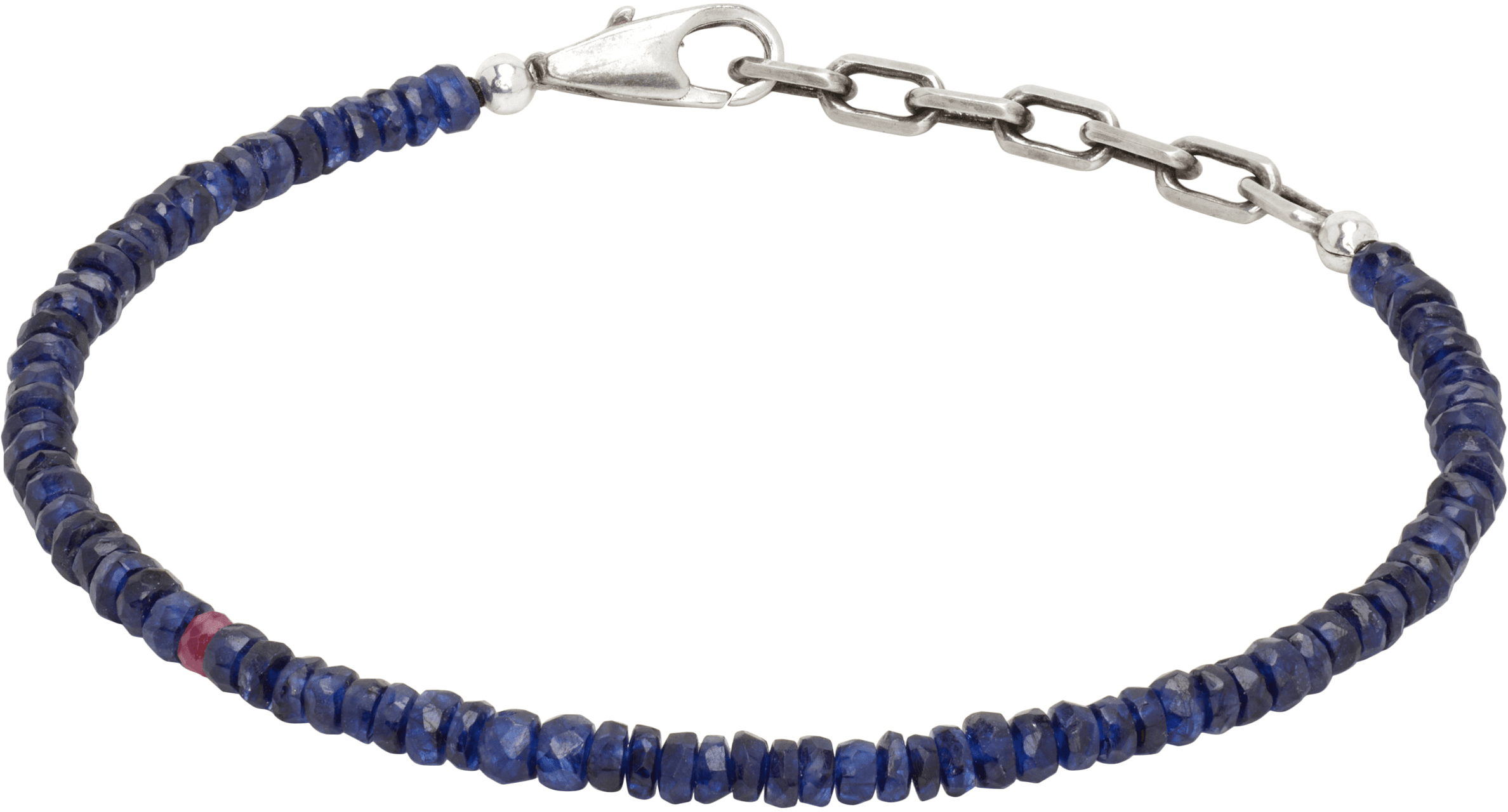 Beaded Stones Sapphire Bracelet - Image 1