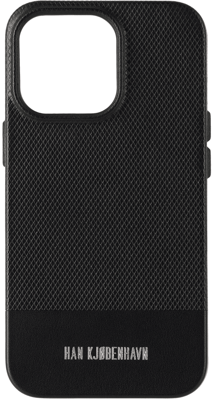 Black Leather iPhone 13 Pro Case - Image 1