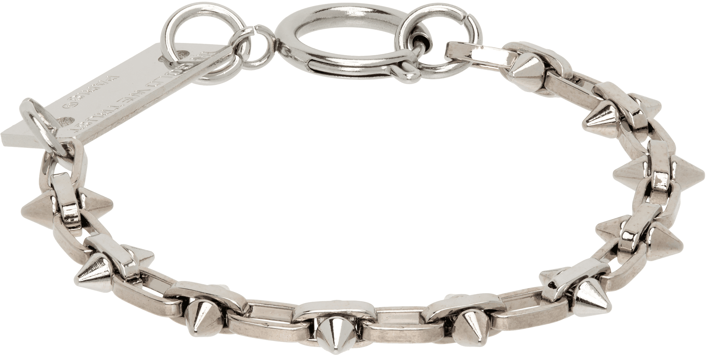 SSENSE Exclusive Thin Spike Bracelet - Image 1