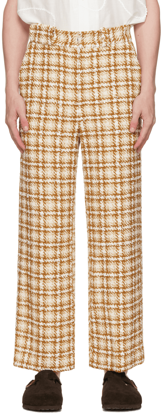 Brown Straight-Leg Trousers - Image 1