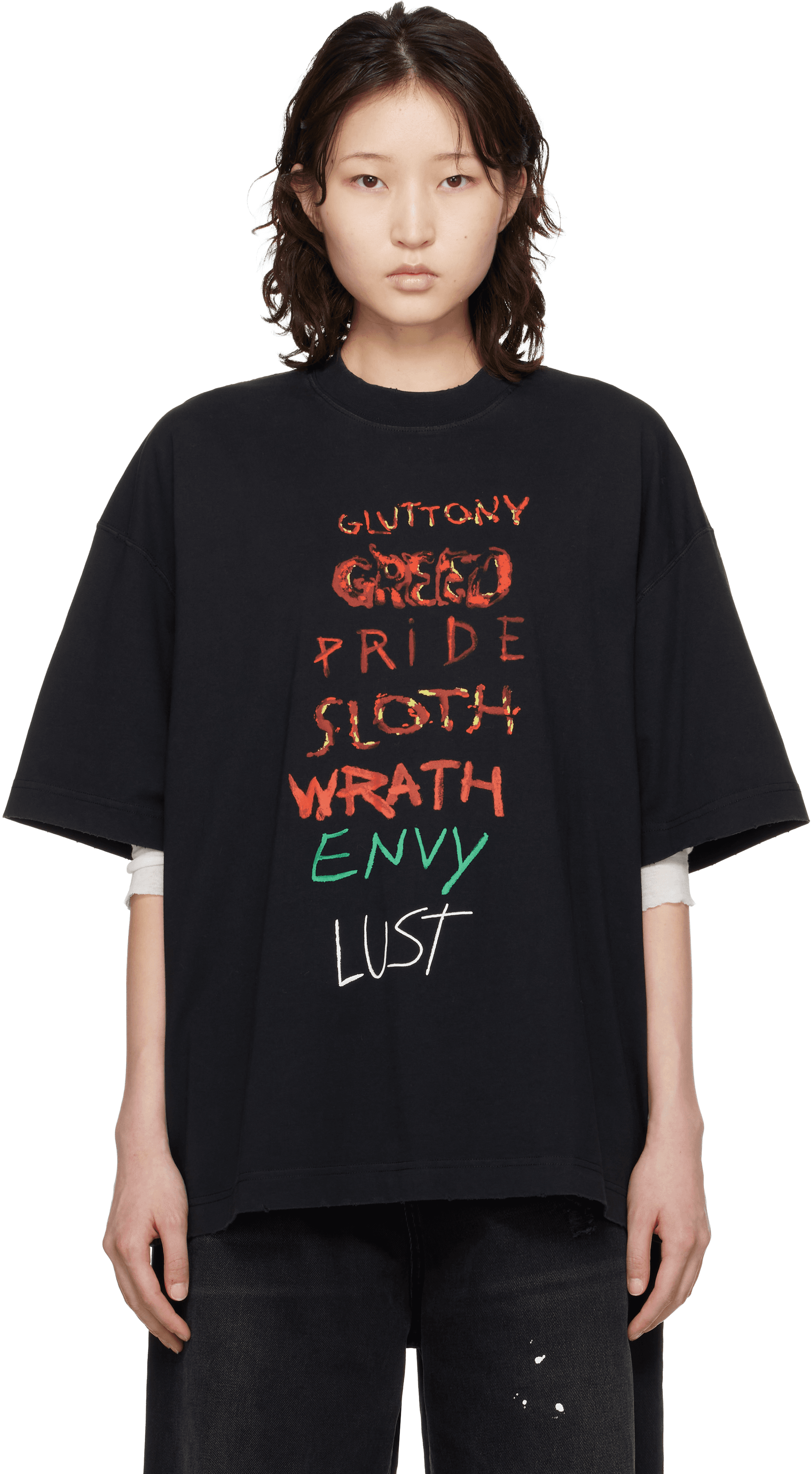 Black 7 Sins T-shirt - Image 1