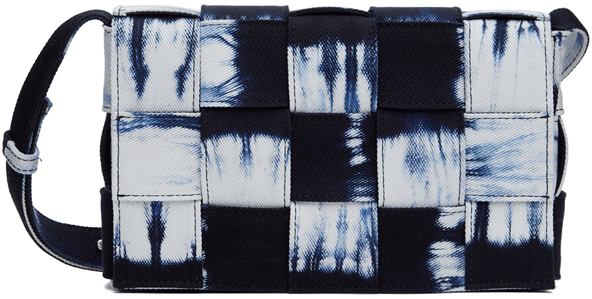 Navy & White Medium Cassette Bag - Image 1